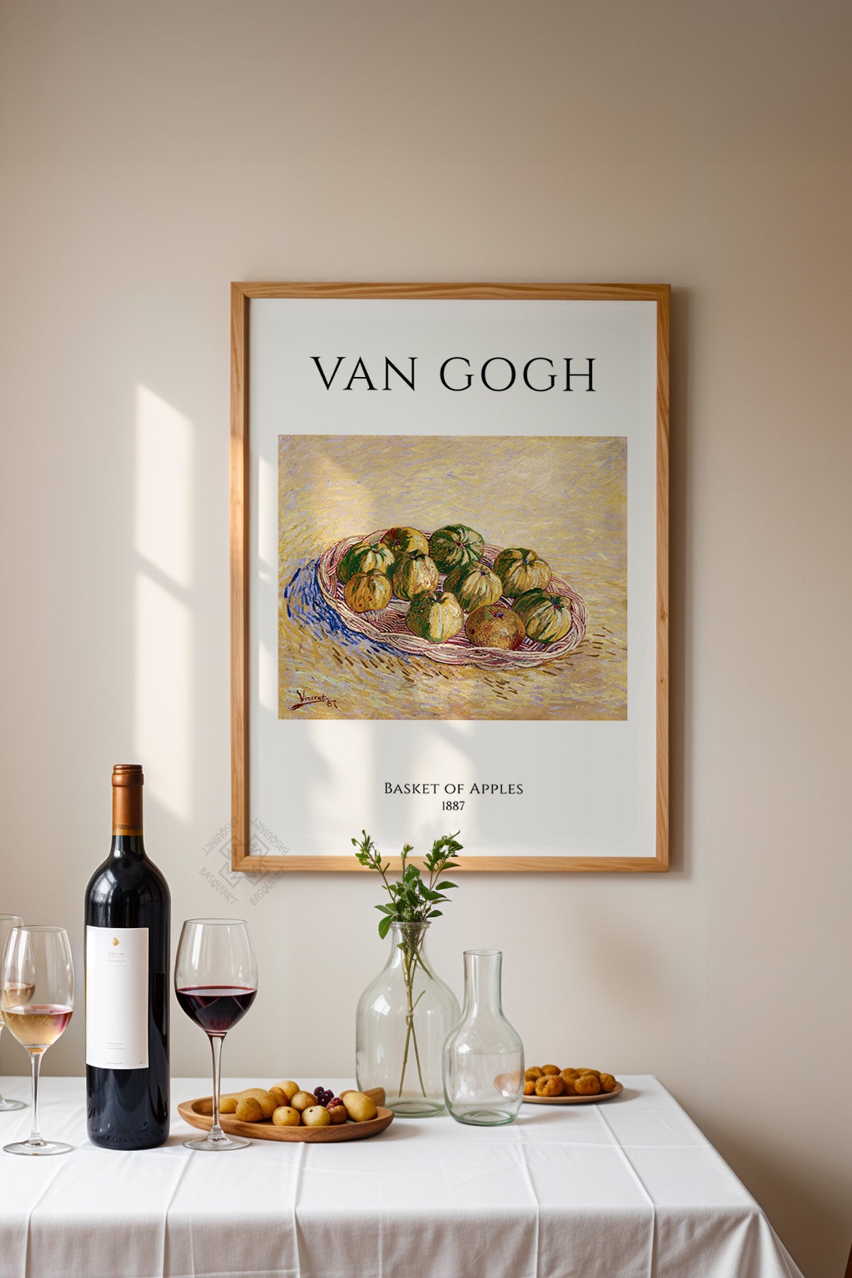 Vincent Van Gogh Serisi Ahşap Çerçeveli Poster, Tablo Duvar Dekoru No:29