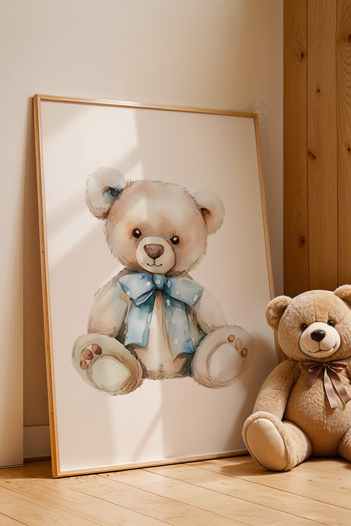 Çocuk Odası, Bebek Odası Ahşap Çerçeveli Poster, Tablo No:59