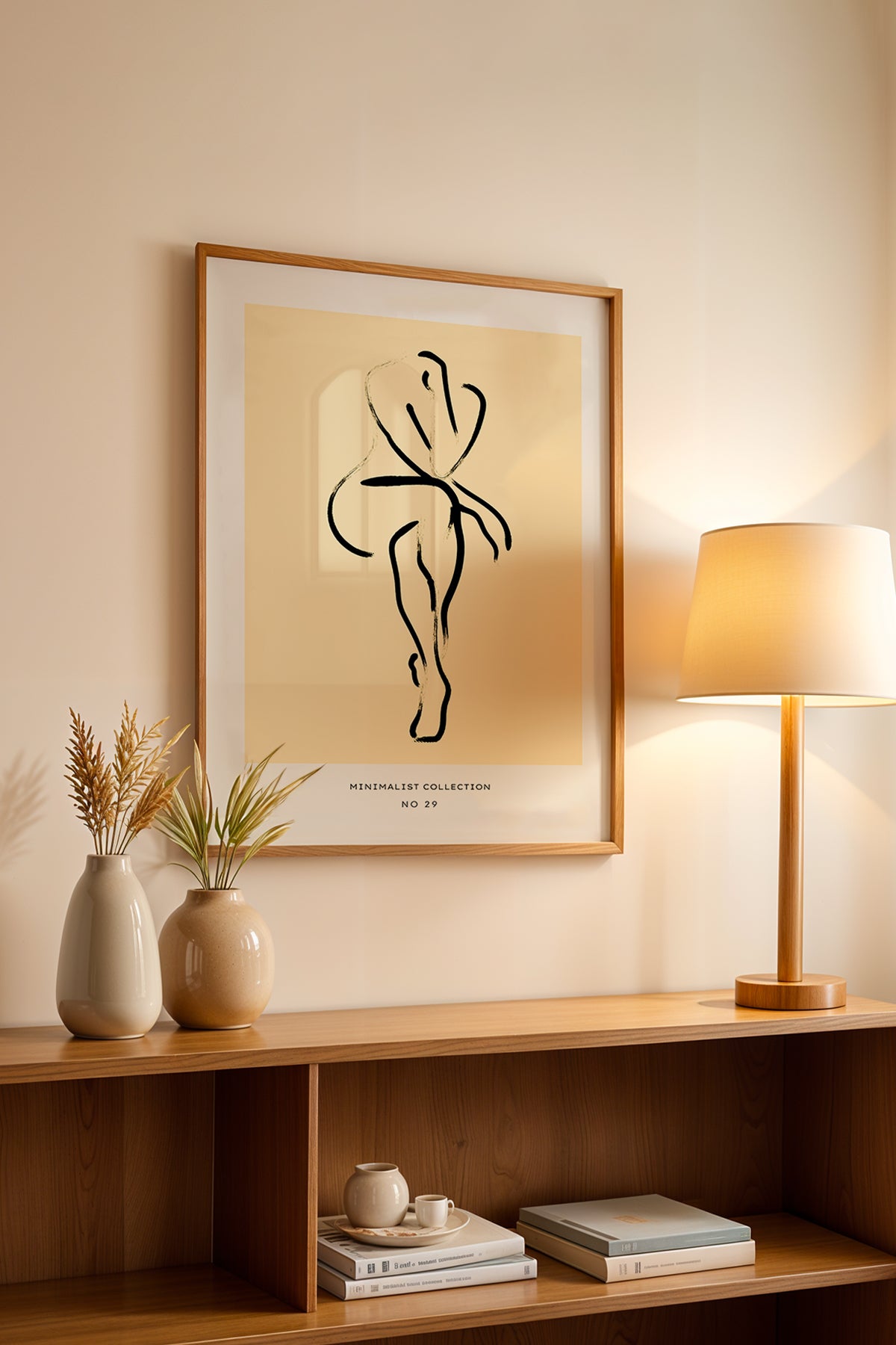 Bohemian Serisi Ahşap Çerçeveli Poster, Tablo No:85