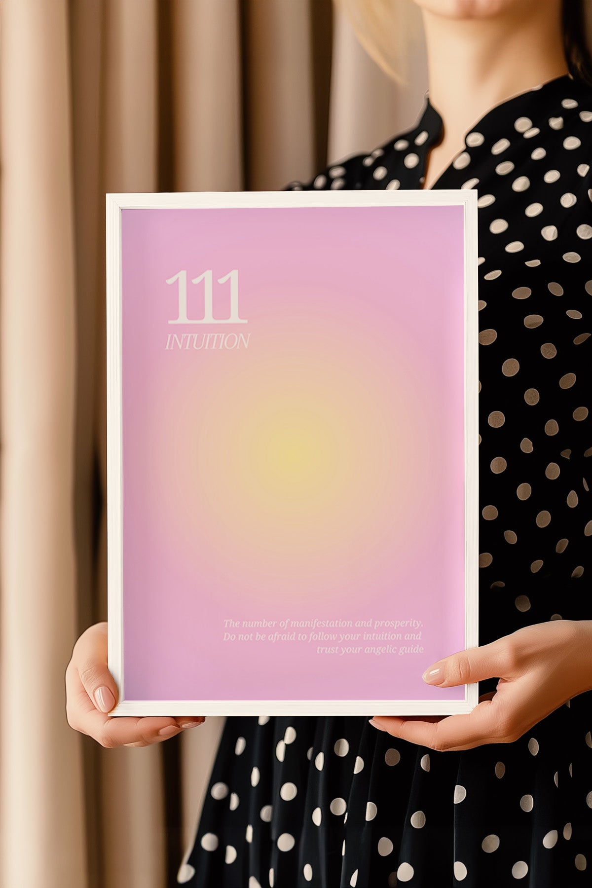 Aura Serisi Beyaz Çerçeveli Poster, Tablo No:163