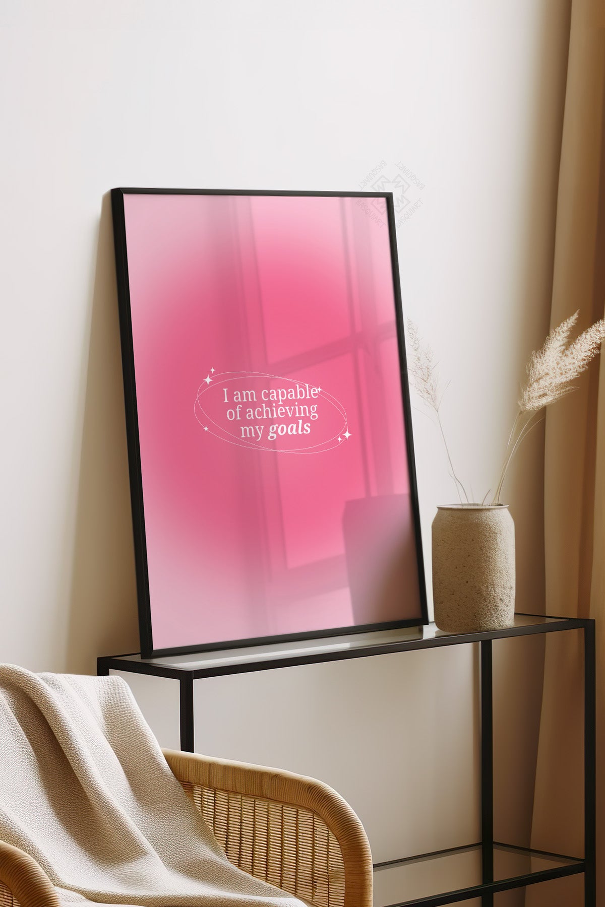 Aura Serisi Siyah Çerçeveli Poster, Tablo No:167