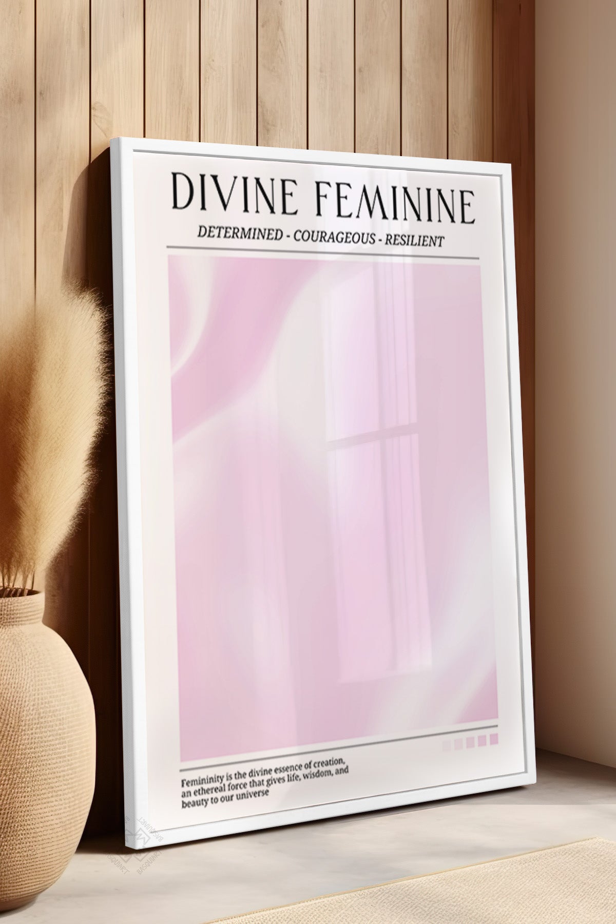 Aura Serisi Beyaz Çerçeveli Poster, Tablo No:131