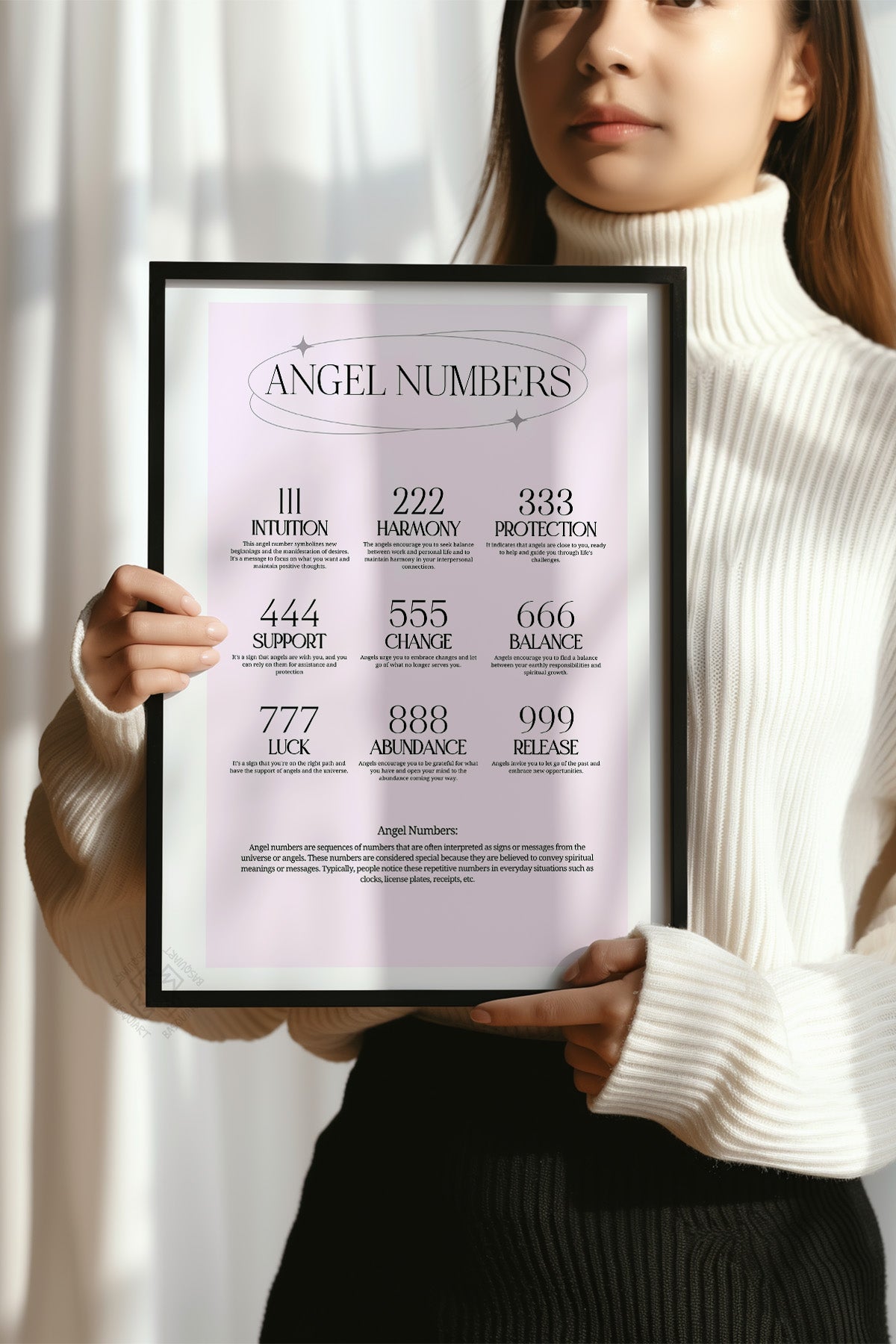 Aura Serisi Siyah Çerçeveli Poster, Tablo No:66