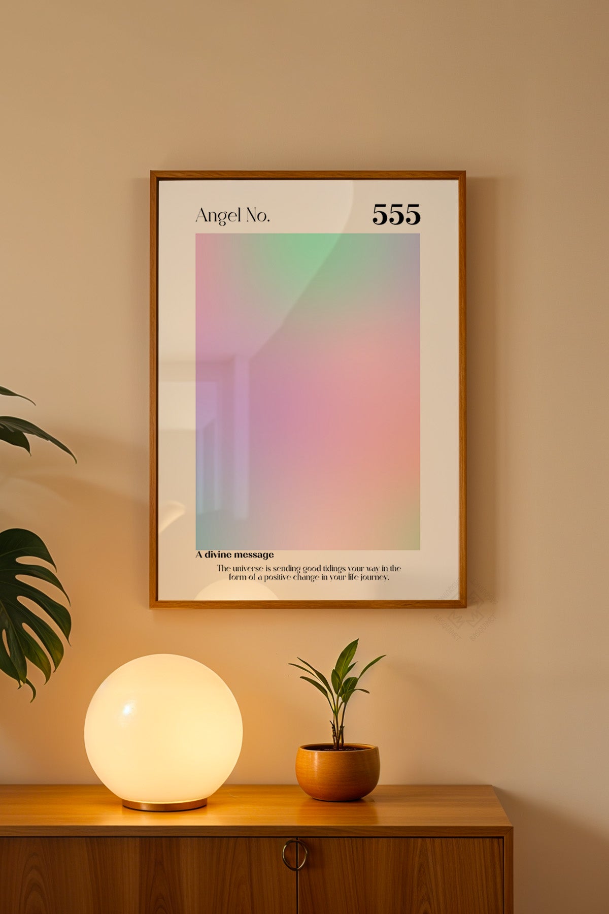 Aura Serisi Ahşap Çerçeveli Poster, Tablo No:71