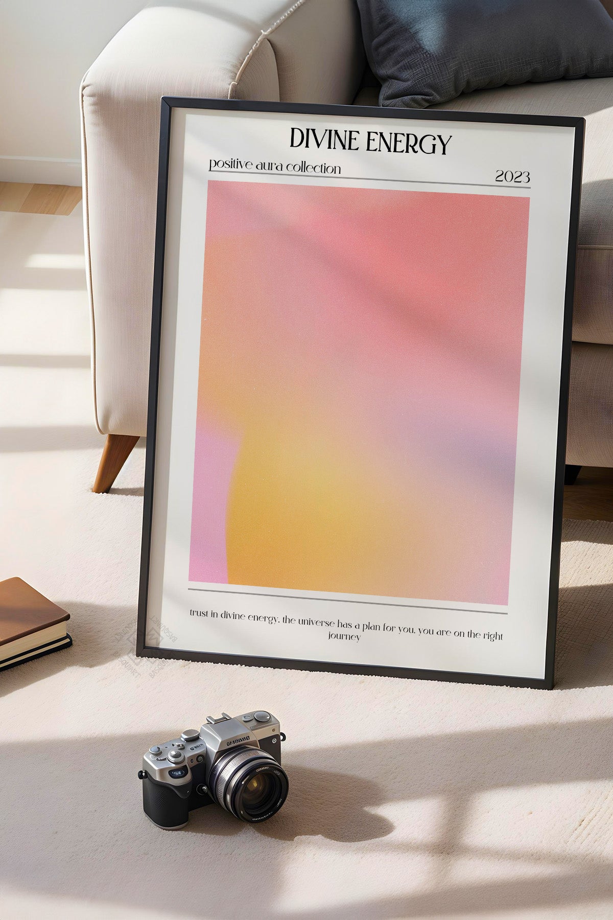 Aura Serisi Siyah Çerçeveli Poster, Tablo No:55