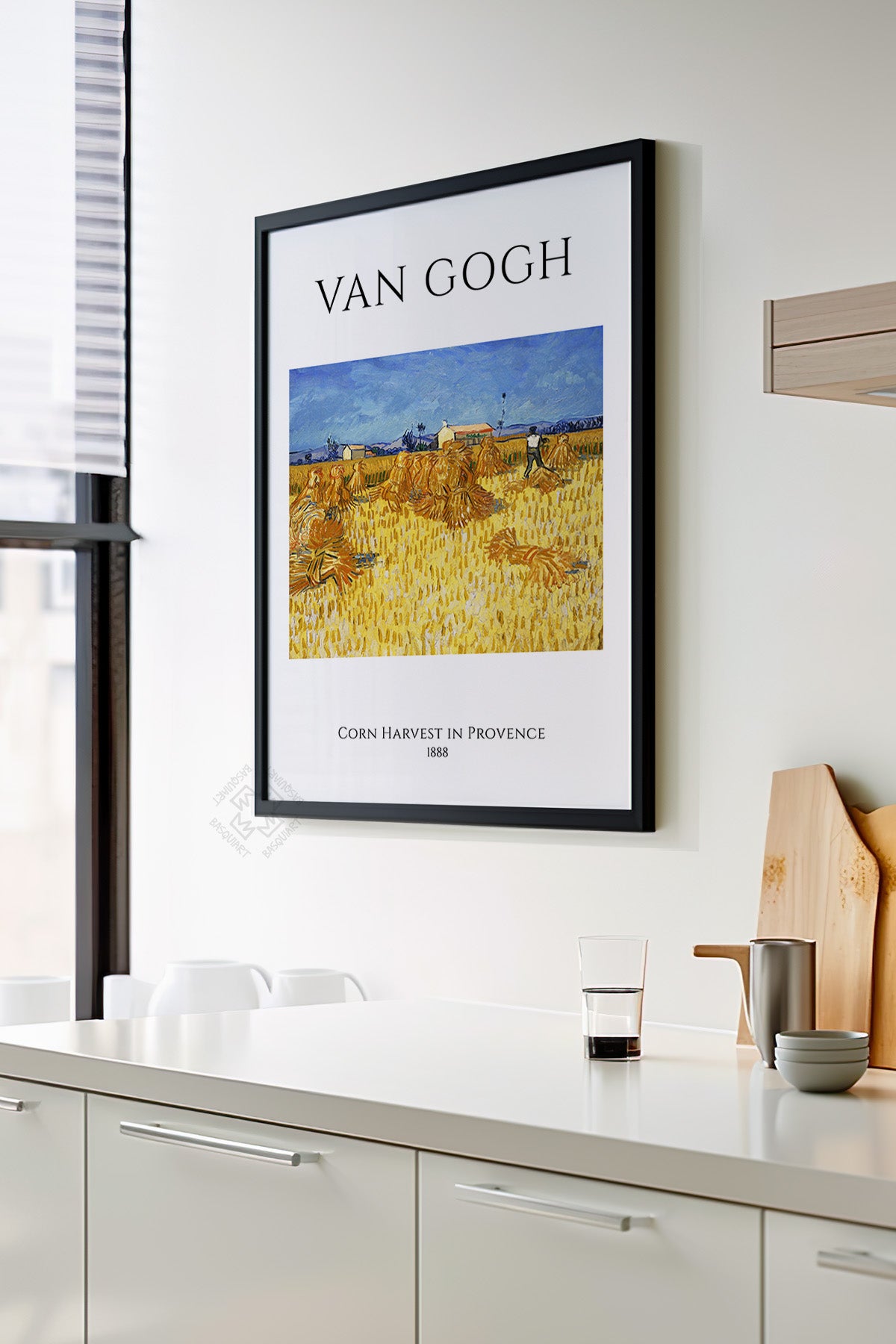 Vincent Van Gogh Serisi Siyah Çerçeveli Poster, Tablo Duvar Dekoru No:1