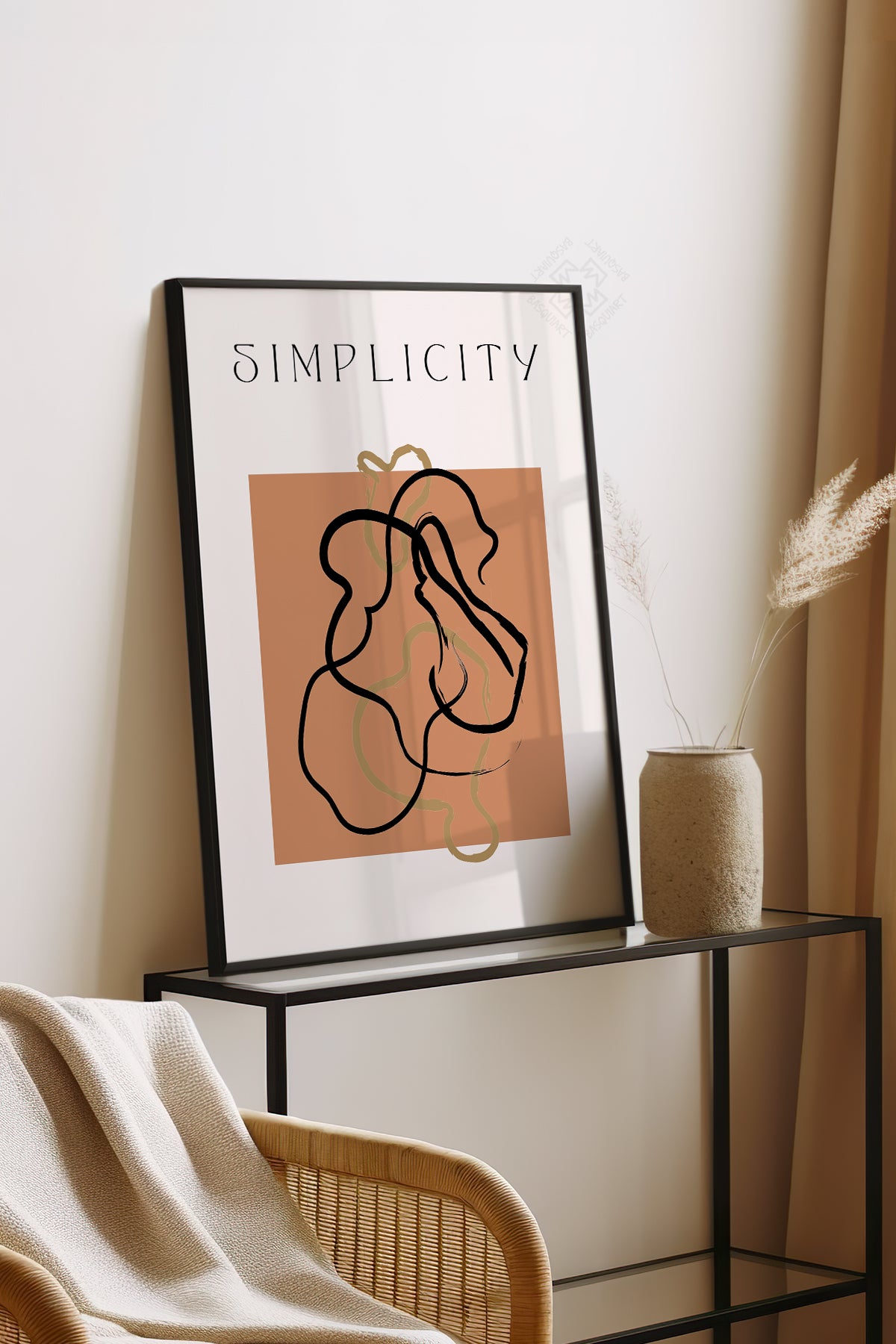 Bohemian Serisi Siyah Çerçeveli Poster, Tablo No:140