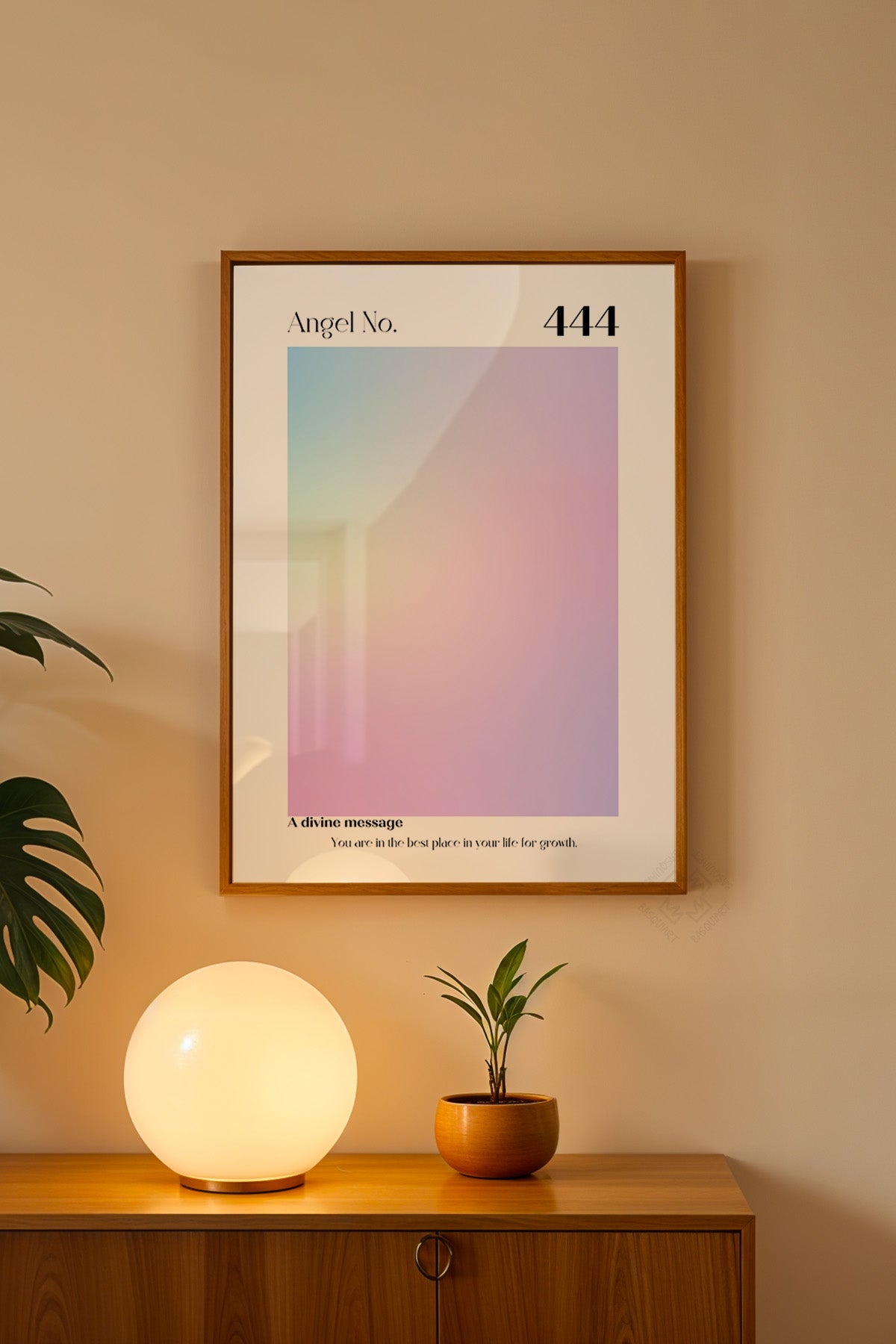 Aura Serisi Ahşap Çerçeveli Poster, Tablo No:70