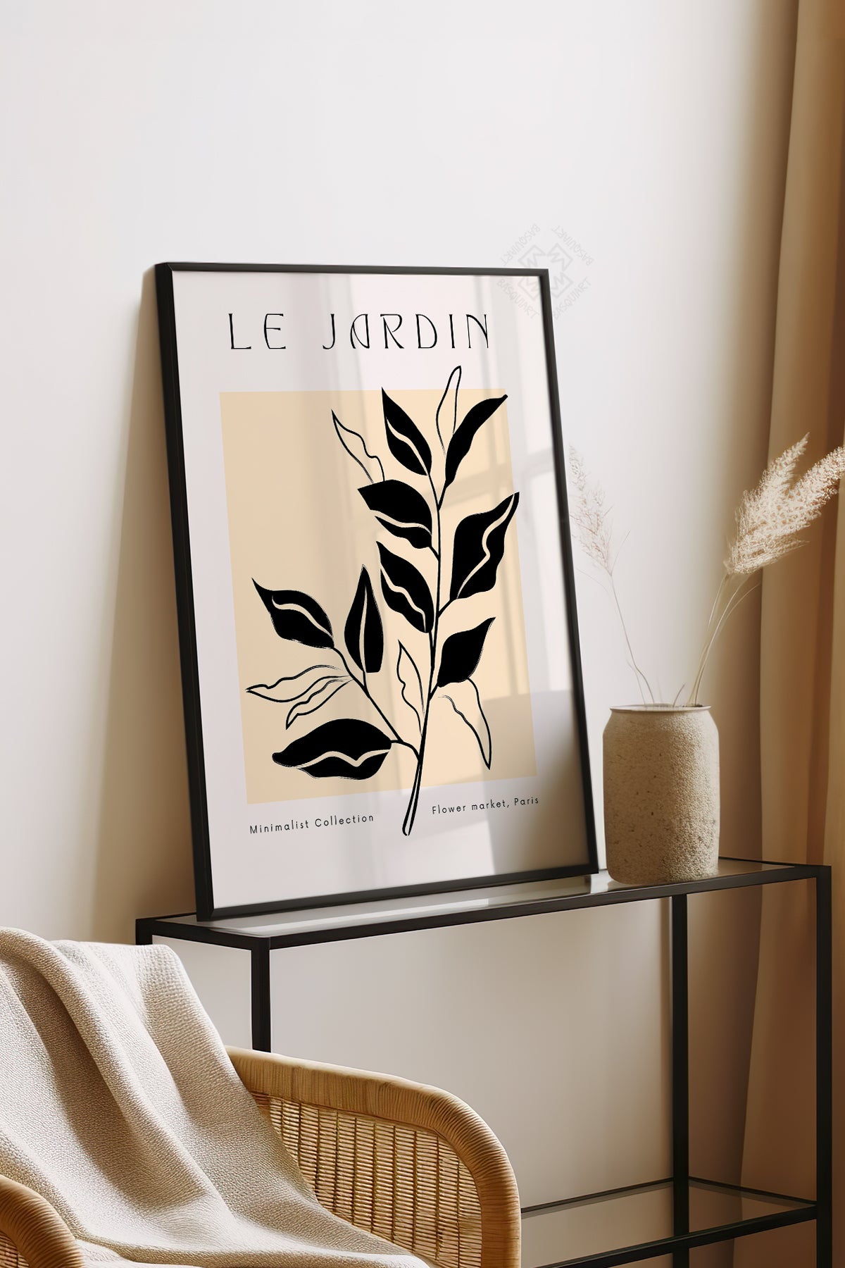 Bohemian Serisi Siyah Çerçeveli Poster, Tablo No:110