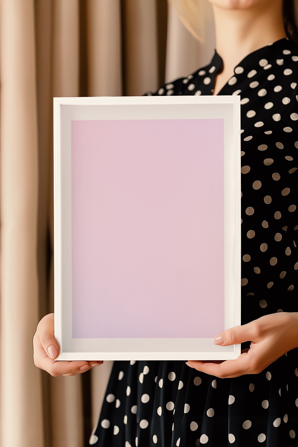 Aura Serisi Beyaz Çerçeveli Poster, Tablo No:18