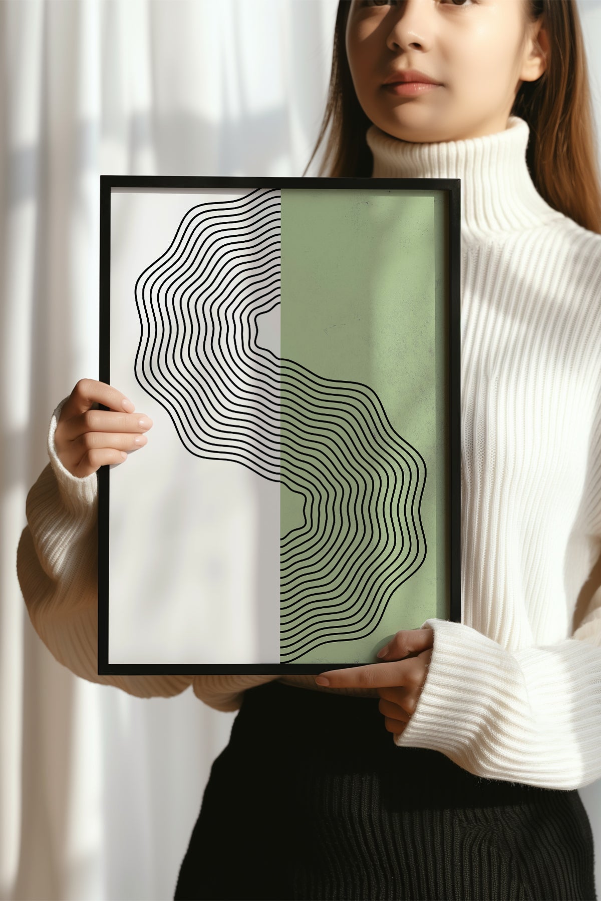 Bohemian Serisi Siyah Çerçeveli Poster, Tablo No:47