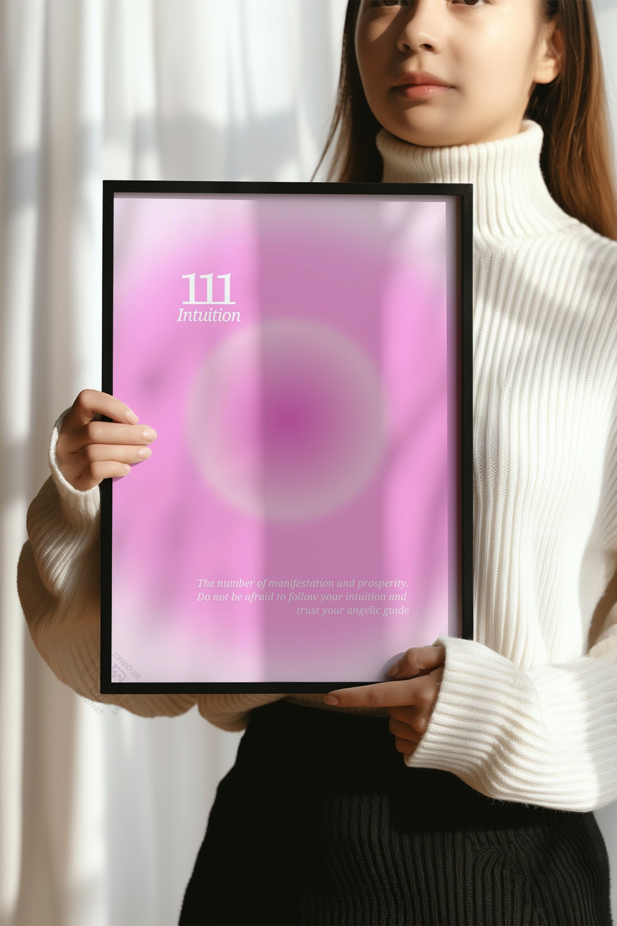 Aura Serisi Siyah Çerçeveli Poster, Tablo No:166