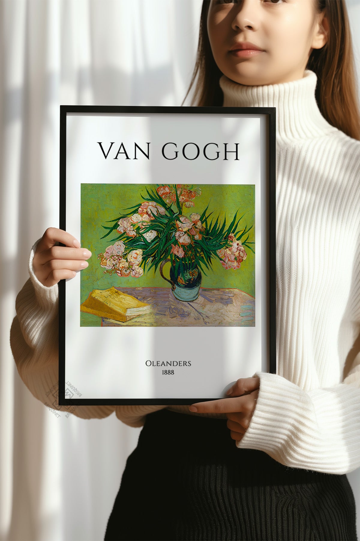 Vincent Van Gogh Serisi Siyah Çerçeveli Poster, Tablo Duvar Dekoru No:9