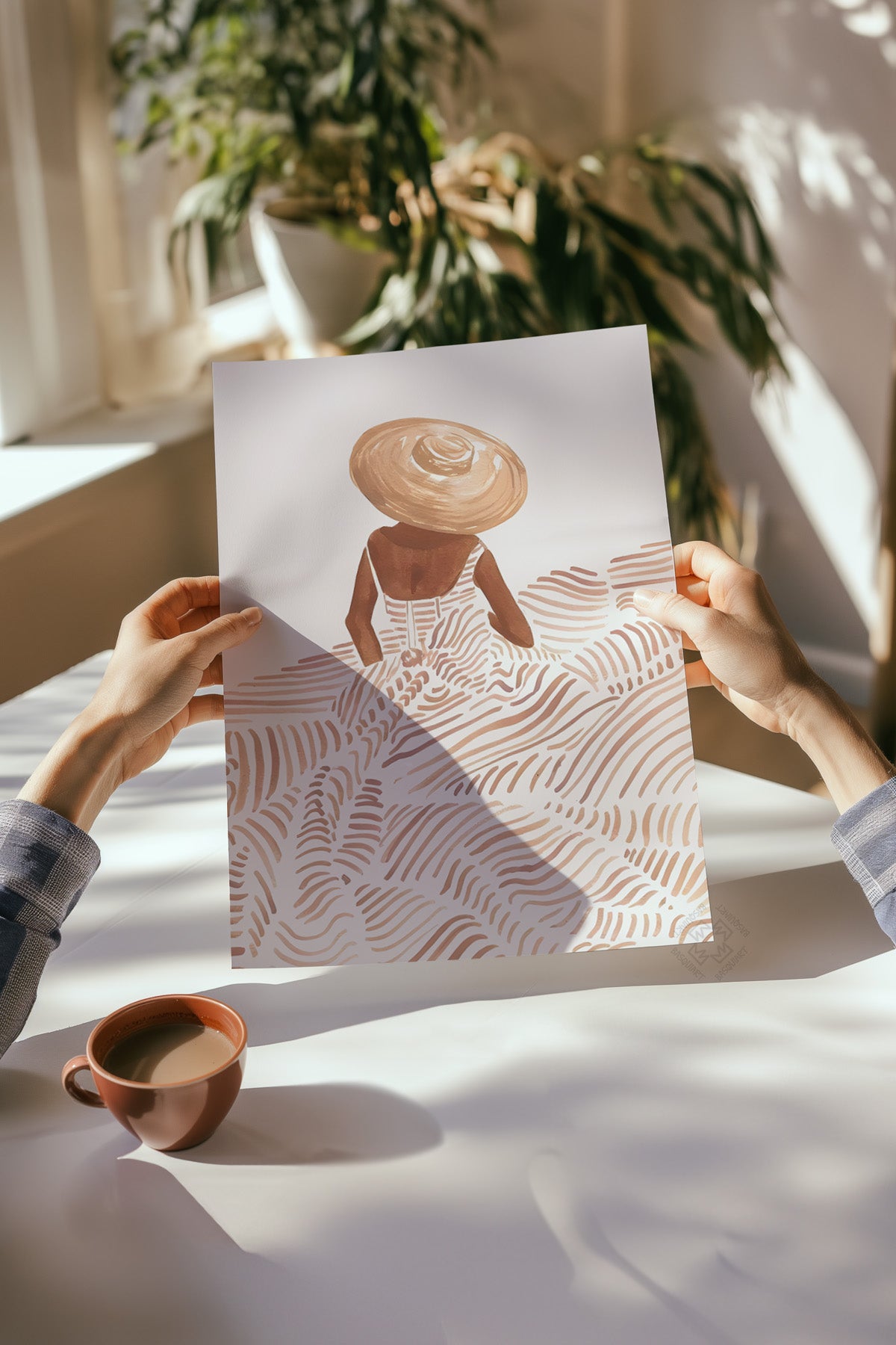 Boho Dekor 4'lü Poster Seti, Duvar Dekoru No:2