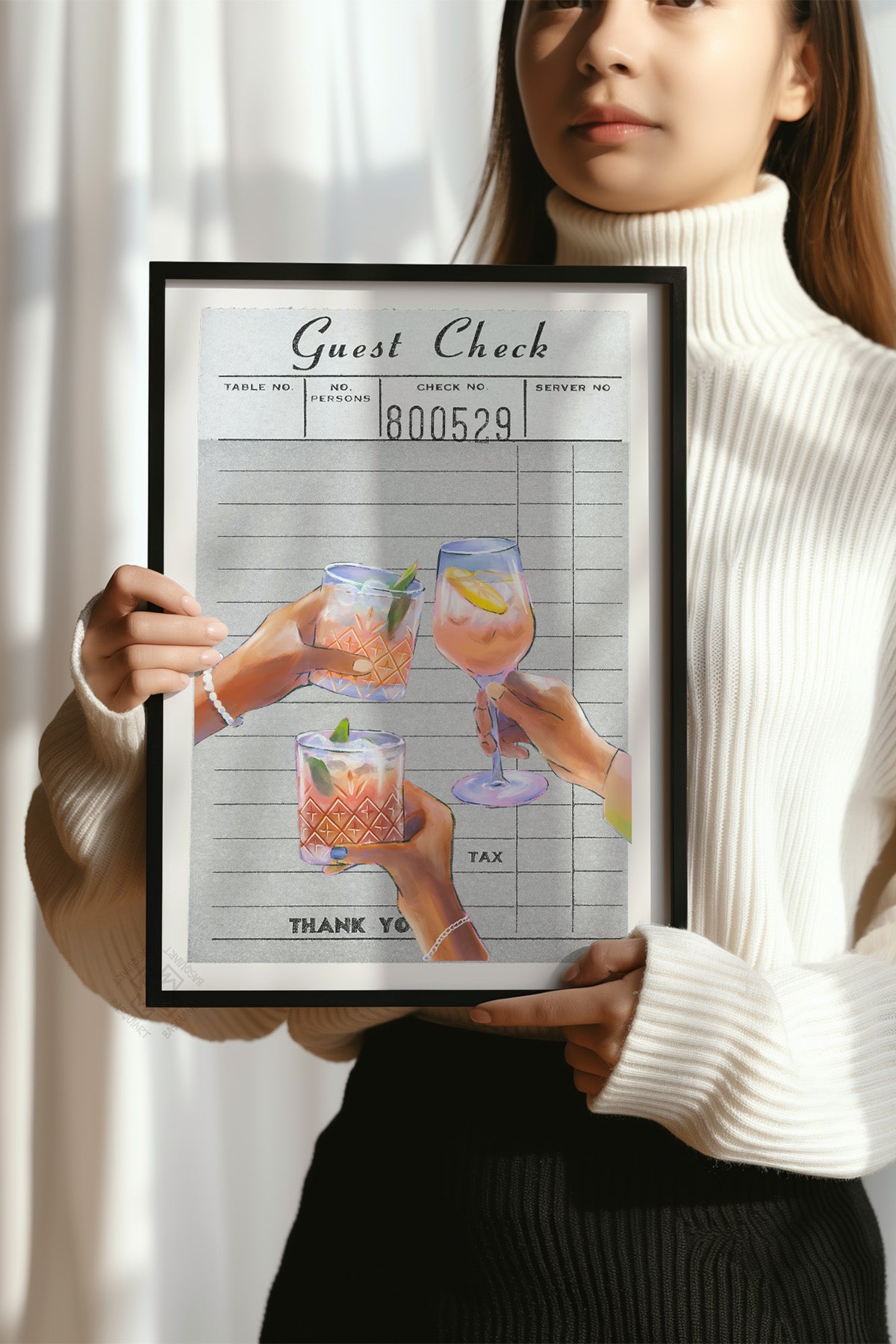 Lucky You Serisi Siyah Çerçeveli Poster, Tablo Duvar Dekoru No:113