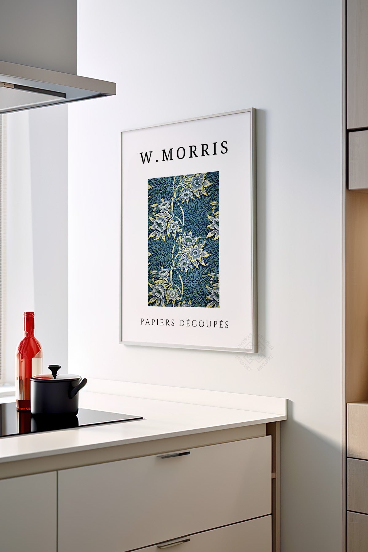 William Morris Serisi Beyaz Çerçeveli Poster, Tablo Duvar Dekoru No:15