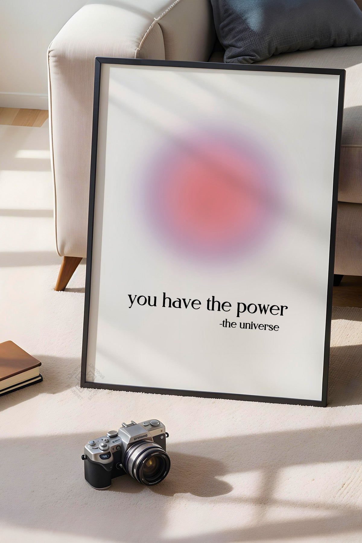 Aura Serisi Siyah Çerçeveli Poster, Tablo No:91