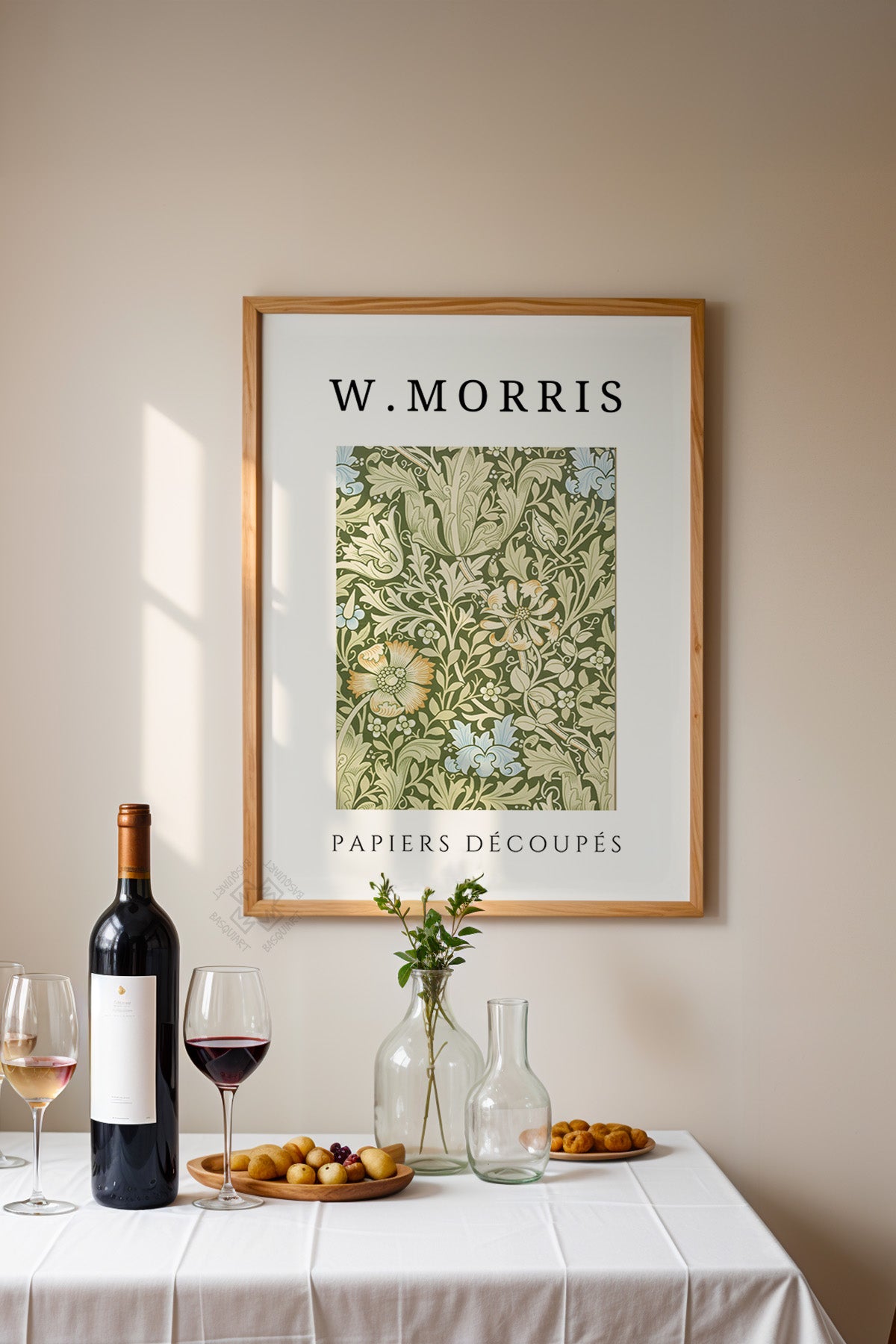 William Morris Serisi Ahşap Çerçeveli Poster, Tablo Duvar Dekoru No:11