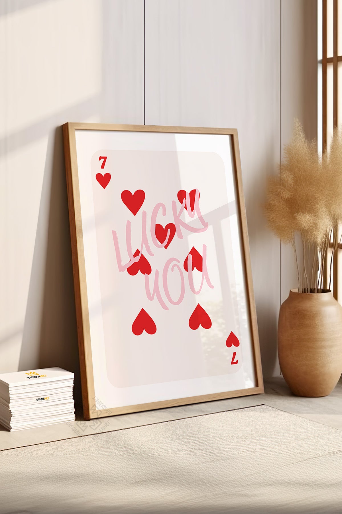 Lucky You Serisi Ahşap Çerçeveli Poster, Tablo Duvar Dekoru No:125