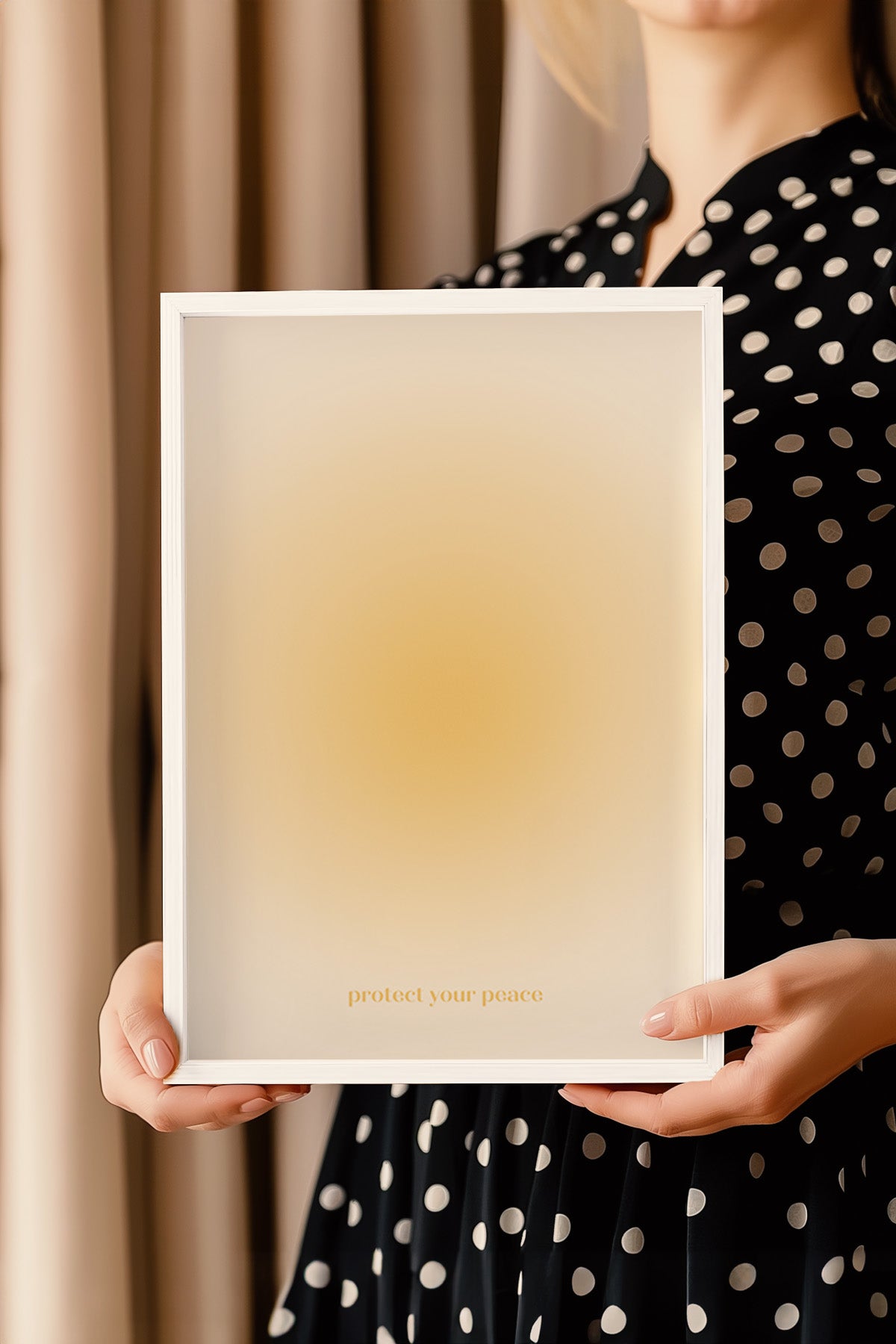 Aura Serisi Beyaz Çerçeveli Poster, Tablo No:178