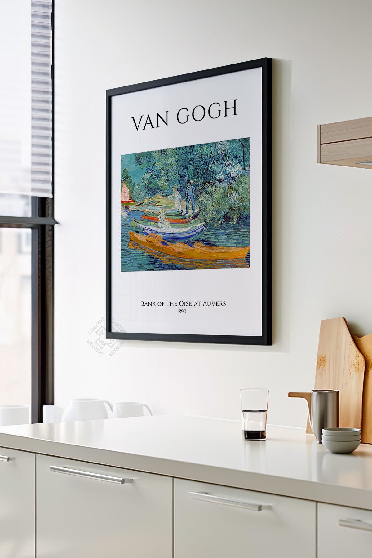 Vincent Van Gogh Serisi Siyah Çerçeveli Poster, Tablo Duvar Dekoru No:10
