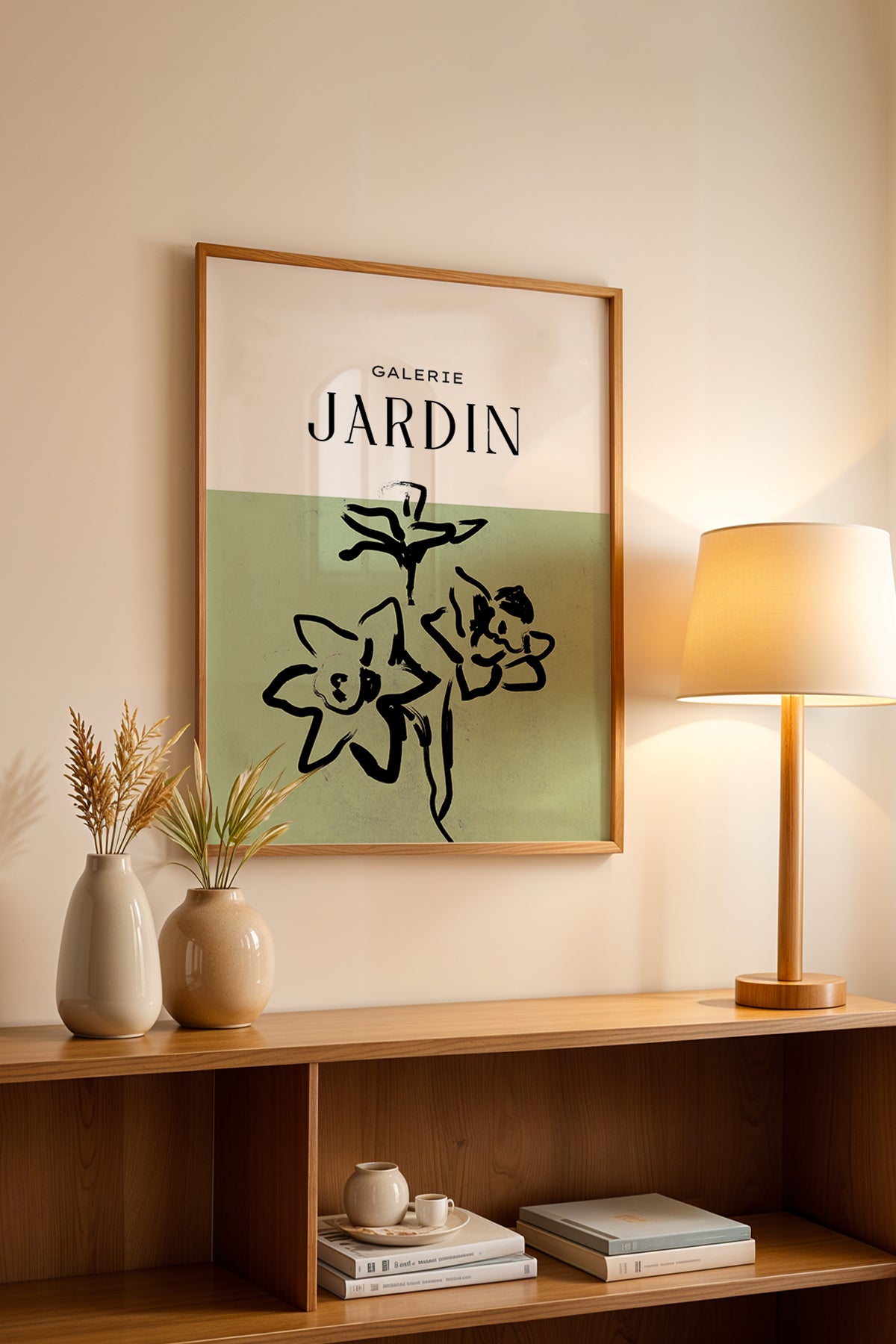 Bohemian Serisi Ahşap Çerçeveli Poster, Tablo No:53