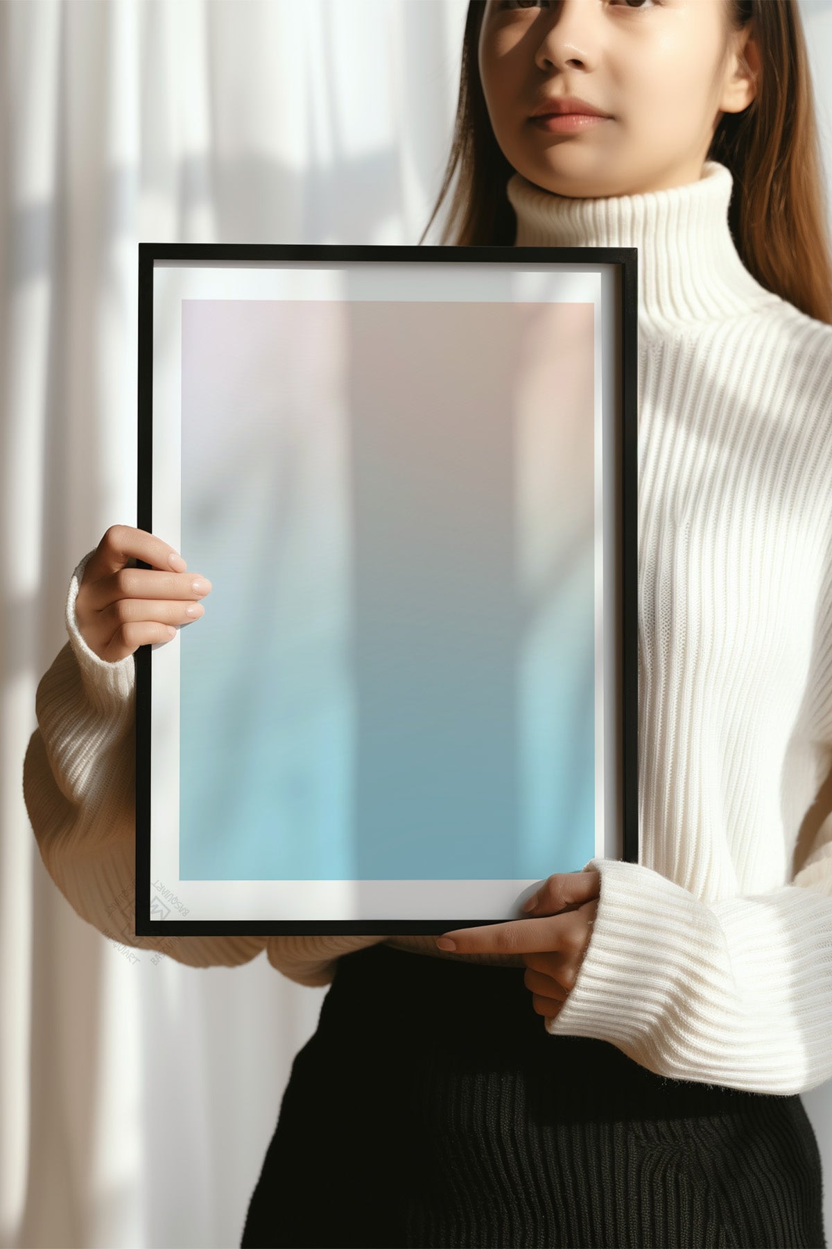 Aura Serisi Siyah Çerçeveli Poster, Tablo No:19