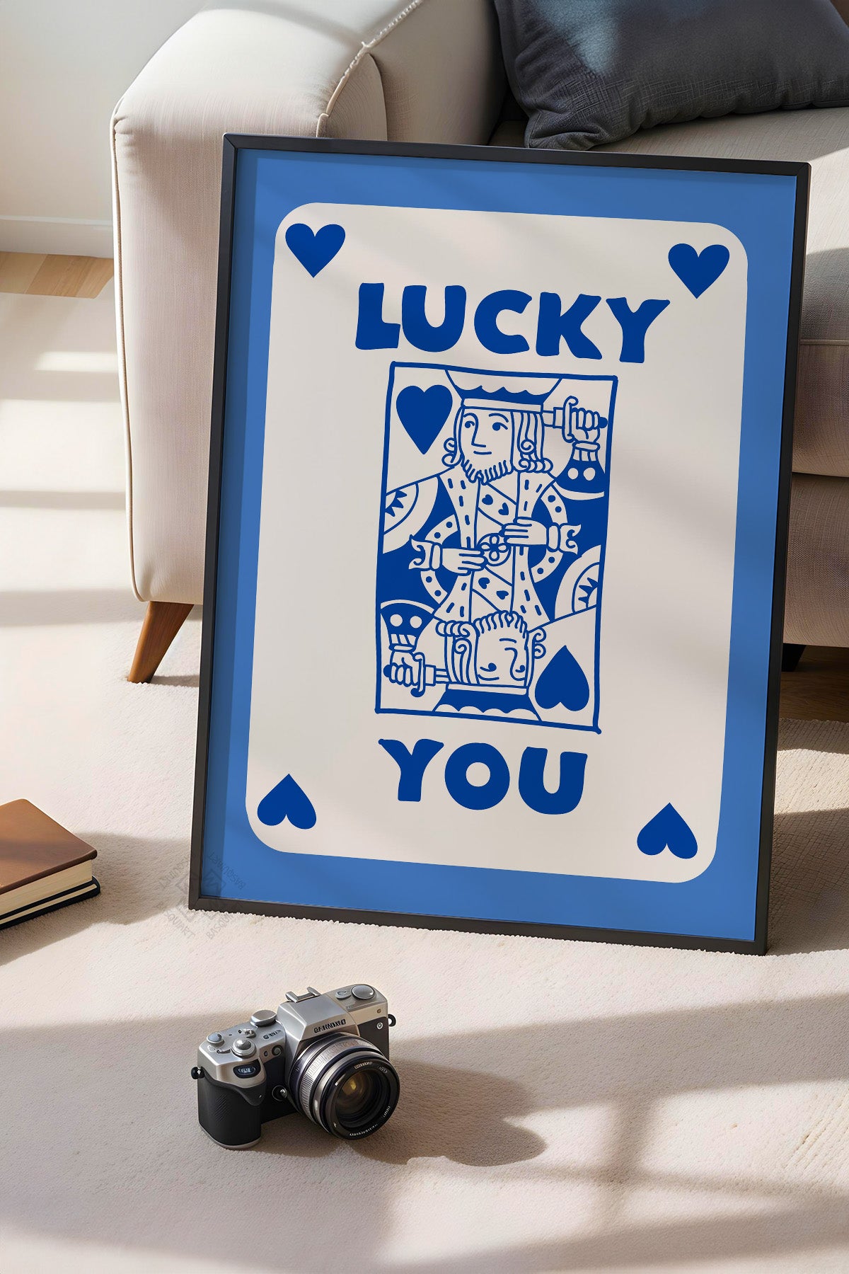 Lucky You Serisi Siyah Çerçeveli Poster, Tablo Duvar Dekoru No:24