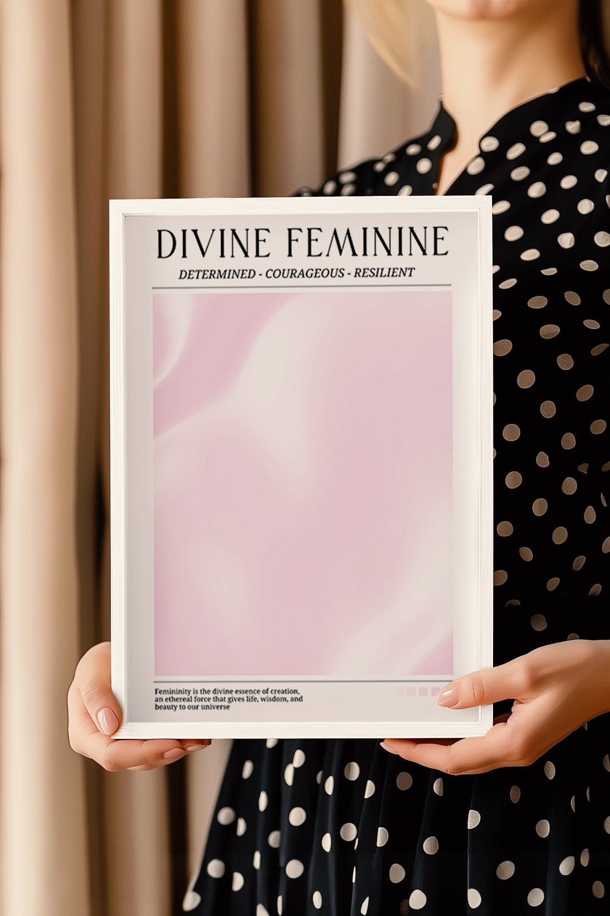 Aura Serisi Beyaz Çerçeveli Poster, Tablo No:131
