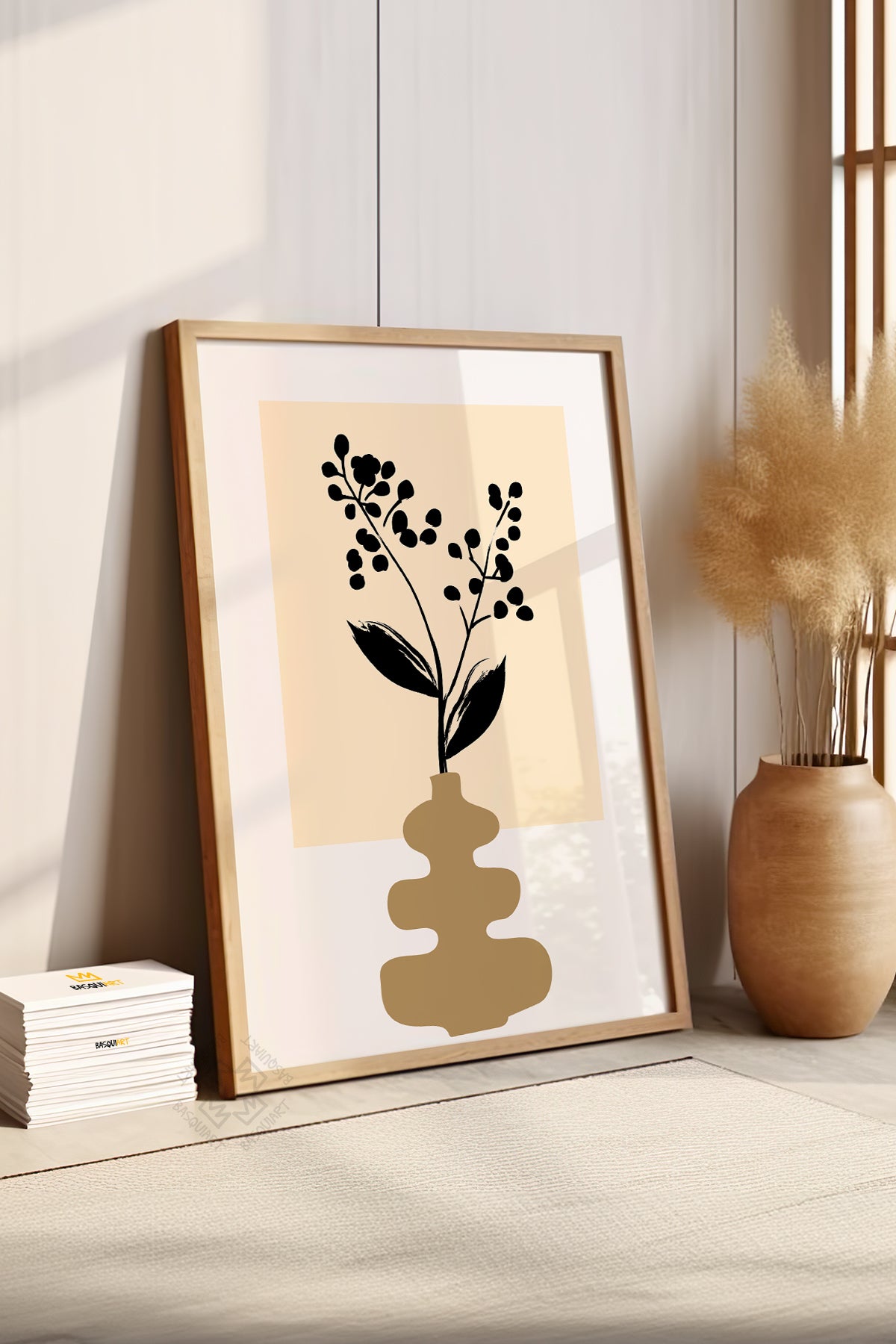 Bohemian Serisi Ahşap Çerçeveli Poster, Tablo No:121