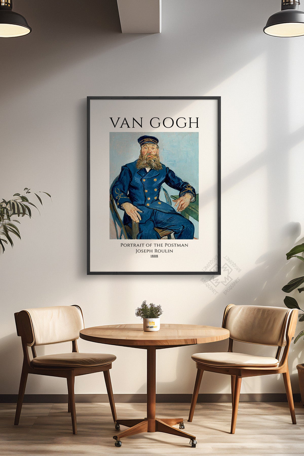 Vincent Van Gogh Serisi Siyah Çerçeveli Poster, Tablo Duvar Dekoru No:25