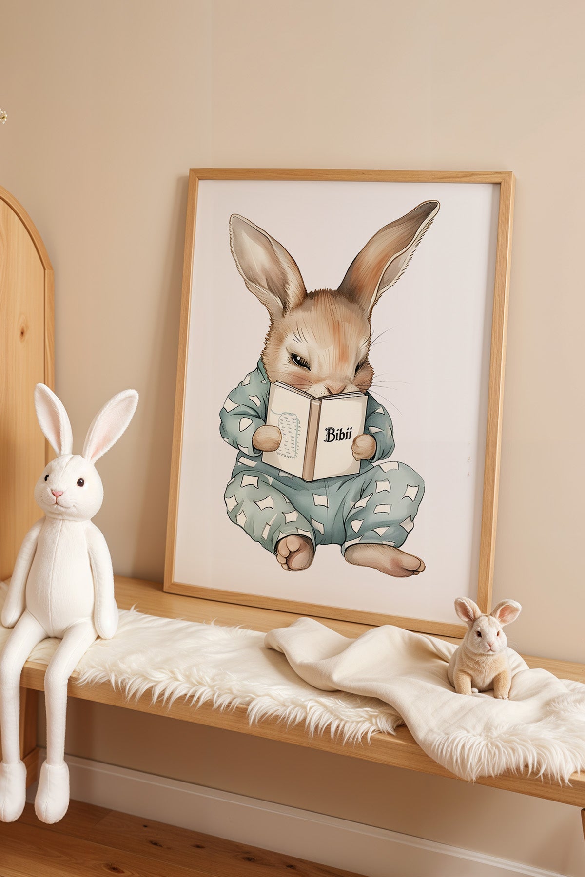 Çocuk Odası, Bebek Odası Ahşap Çerçeveli Poster, Tablo No:78