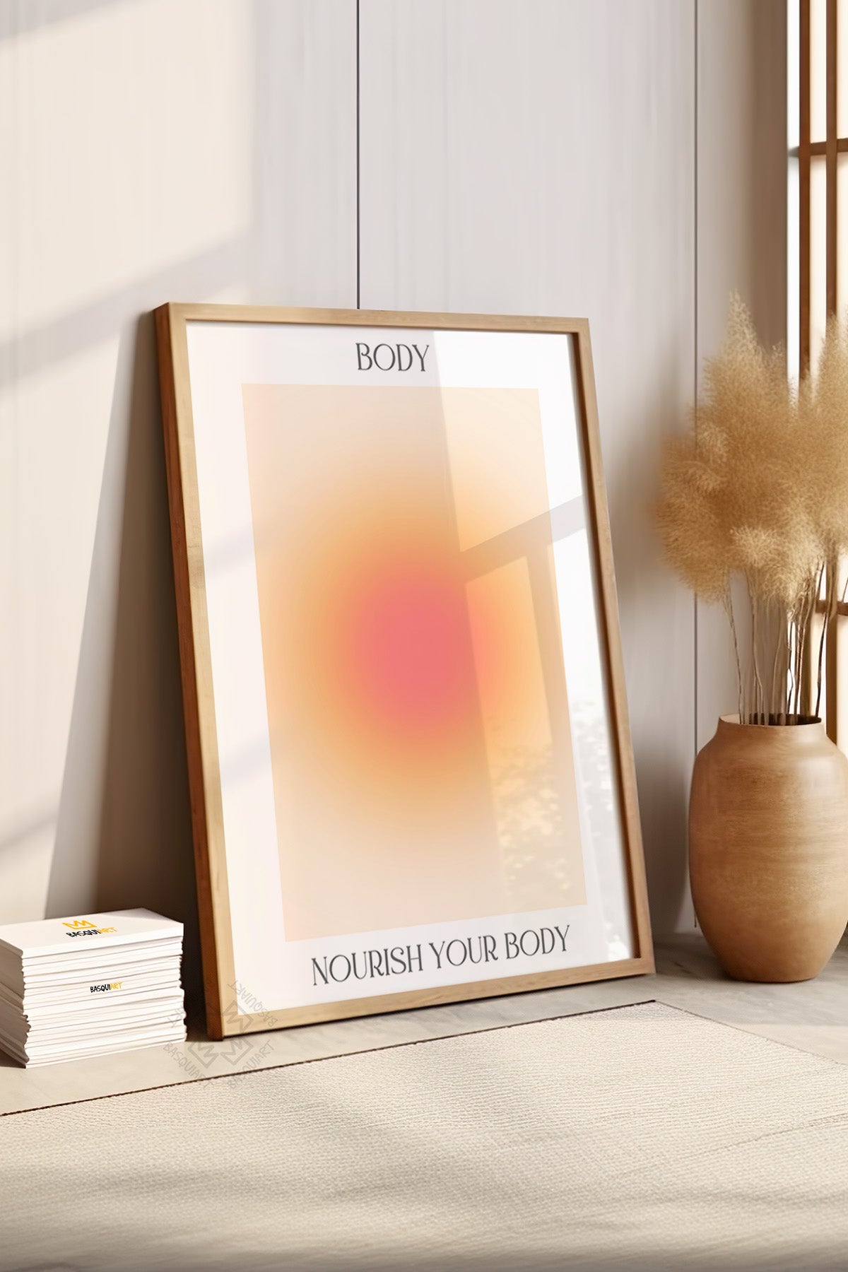 Aura Serisi Ahşap Çerçeveli Poster, Tablo No:144