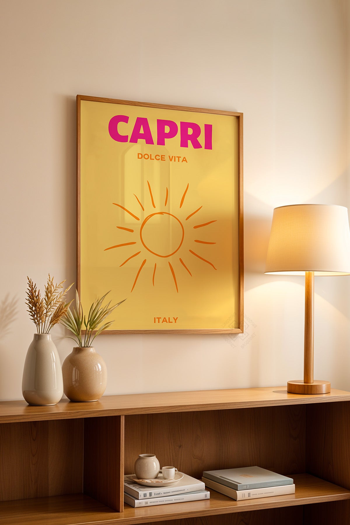 Şehir Serisi Ahşap Çerçeveli Poster, Tablo Duvar Dekoru No:30