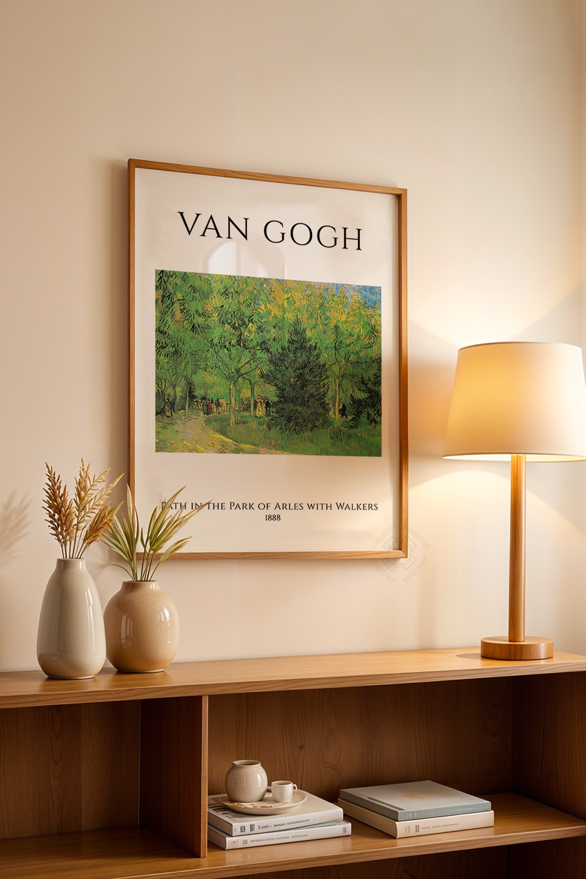 Vincent Van Gogh Serisi Ahşap Çerçeveli Poster, Tablo Duvar Dekoru No:8