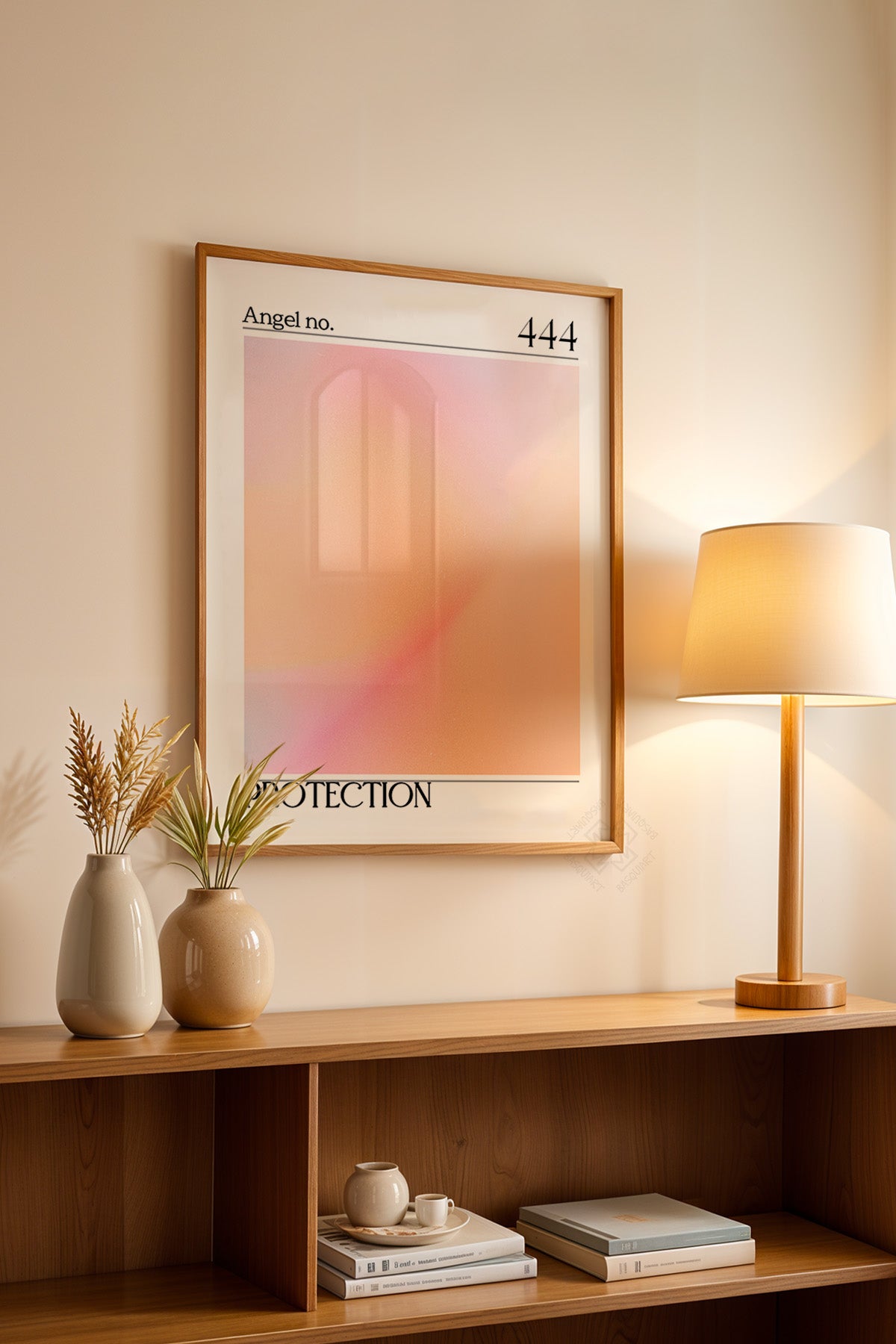 Aura Serisi Ahşap Çerçeveli Poster, Tablo No:73
