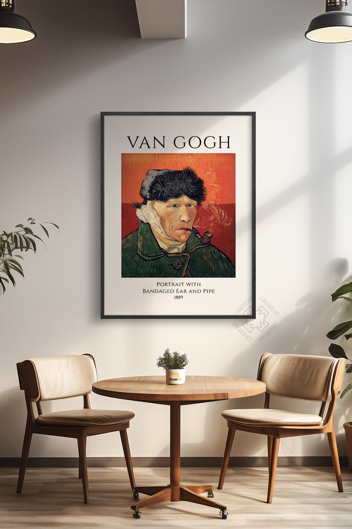 Vincent Van Gogh Serisi Siyah Çerçeveli Poster, Tablo Duvar Dekoru No:26
