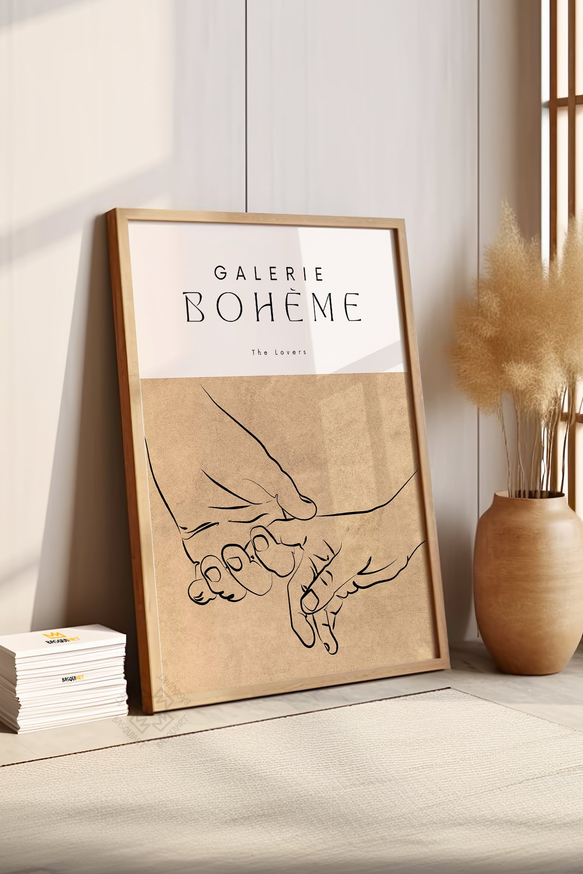 Bohemian Serisi Ahşap Çerçeveli Poster, Tablo No:70