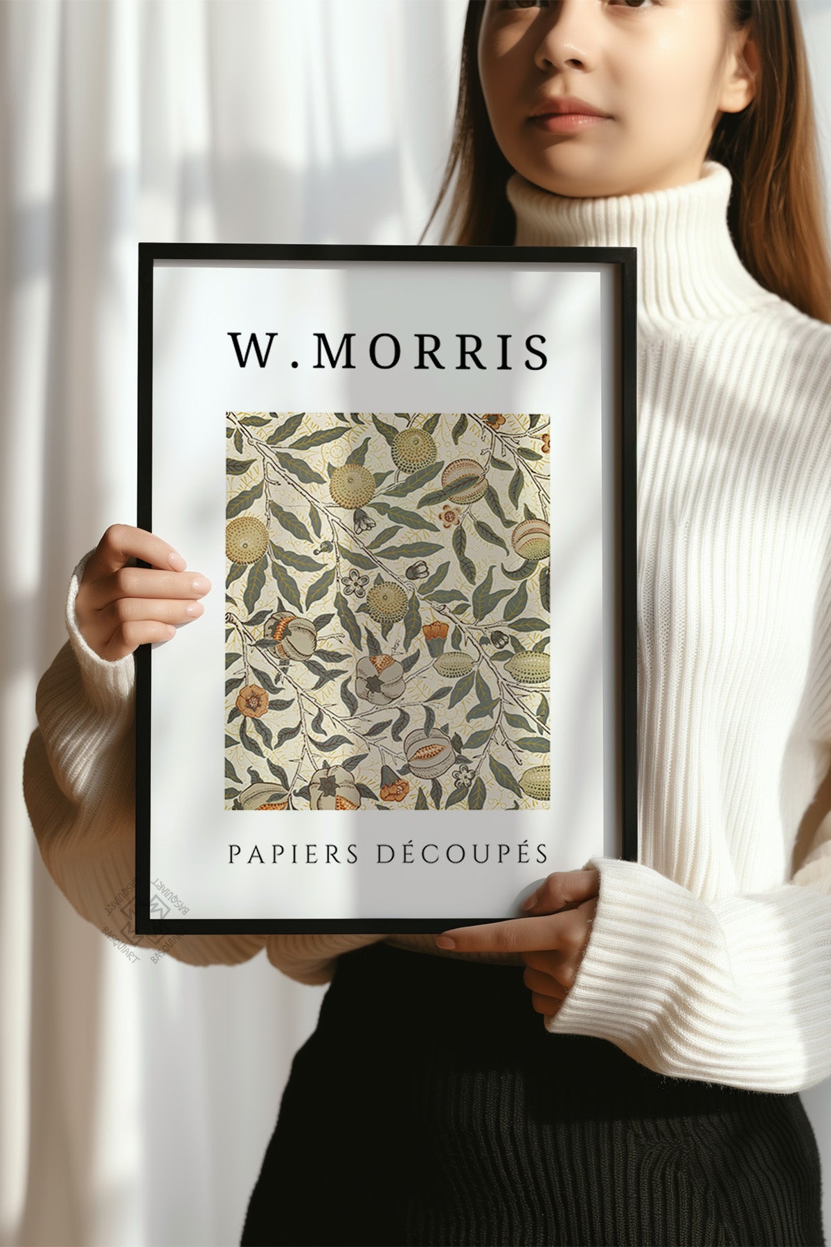 William Morris Serisi Siyah Çerçeveli Poster, Tablo Duvar Dekoru No:6