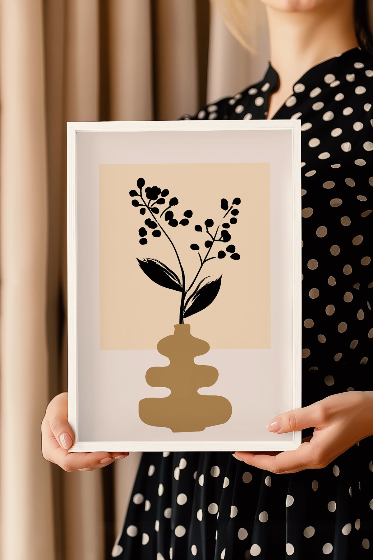 Bohemian Serisi Beyaz Çerçeveli Poster, Tablo No:121