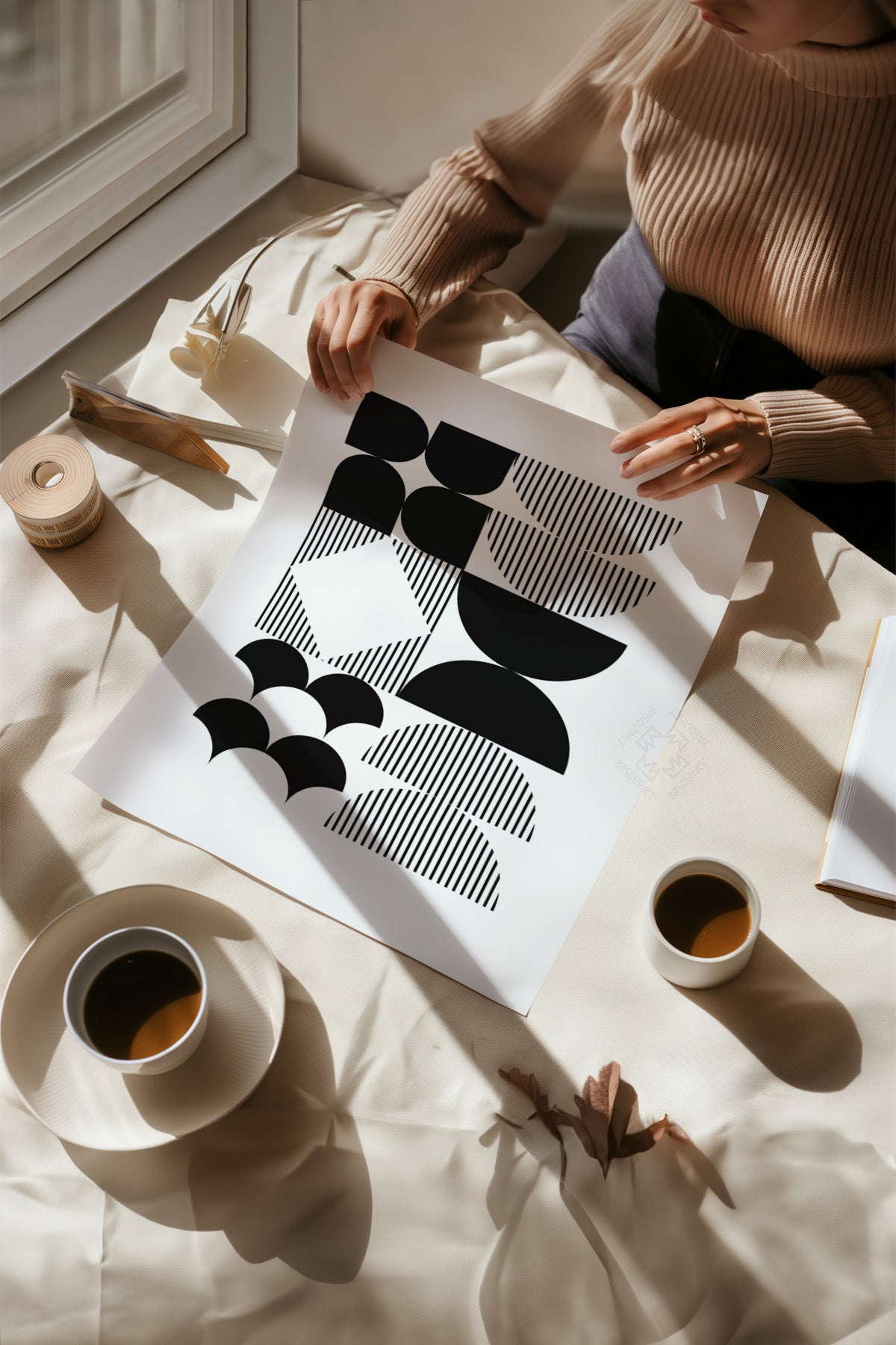 Bauhaus Modern 4'lü Poster Seti, Duvar Dekoru No:27