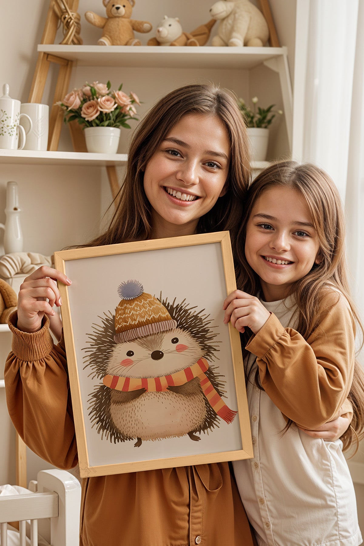 Çocuk Odası, Bebek Odası Ahşap Çerçeveli Poster, Tablo No:79