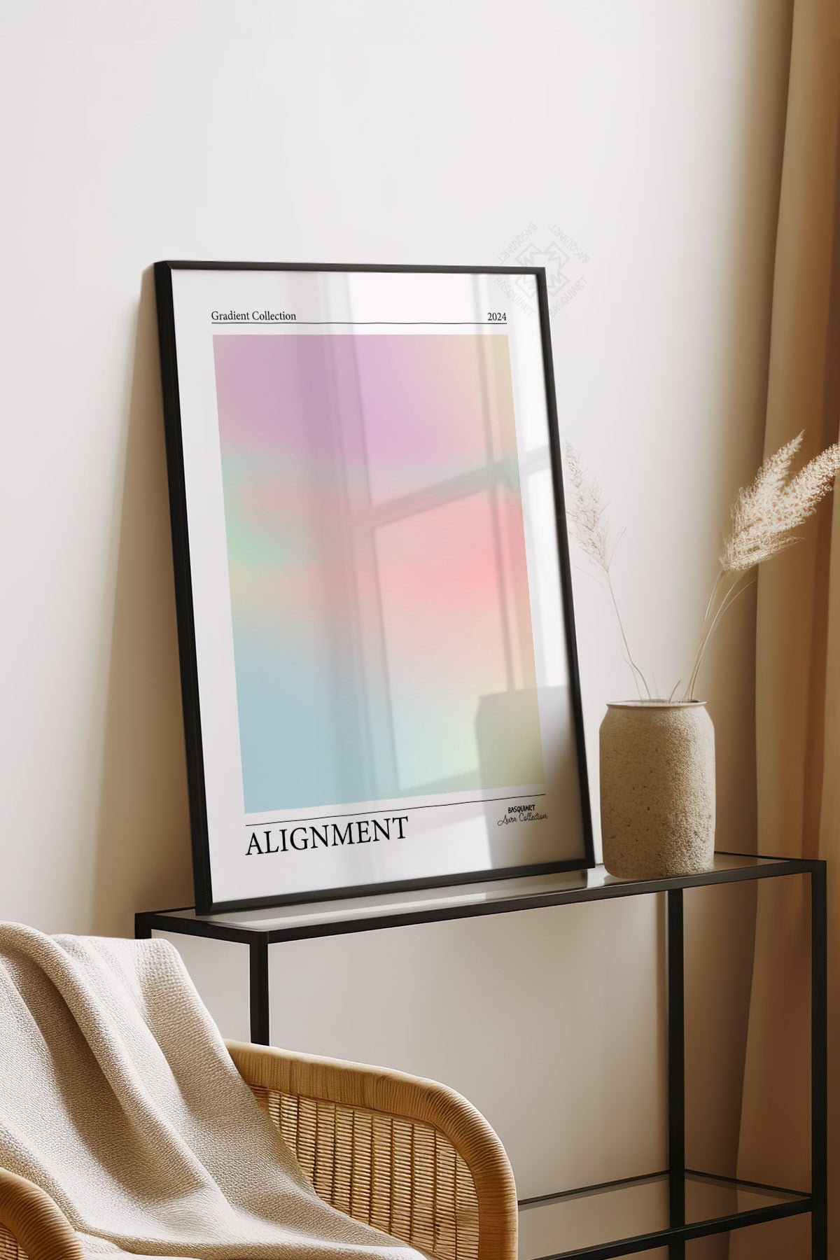 Aura Serisi Siyah Çerçeveli Poster, Tablo No:48