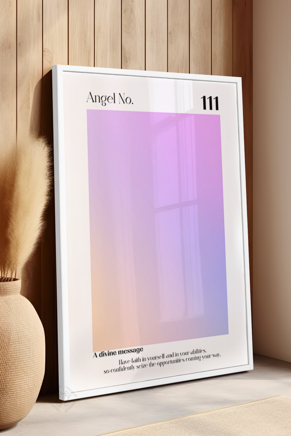 Aura Serisi Beyaz Çerçeveli Poster, Tablo No:67
