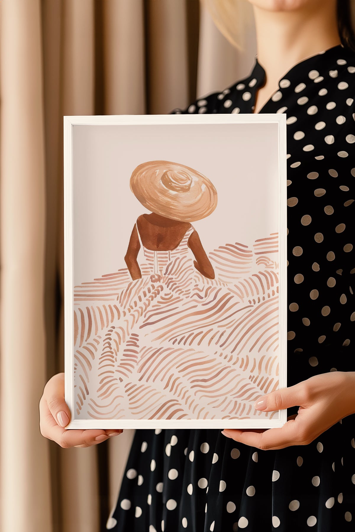 Bohemian Serisi Beyaz Çerçeveli Poster, Tablo No:27