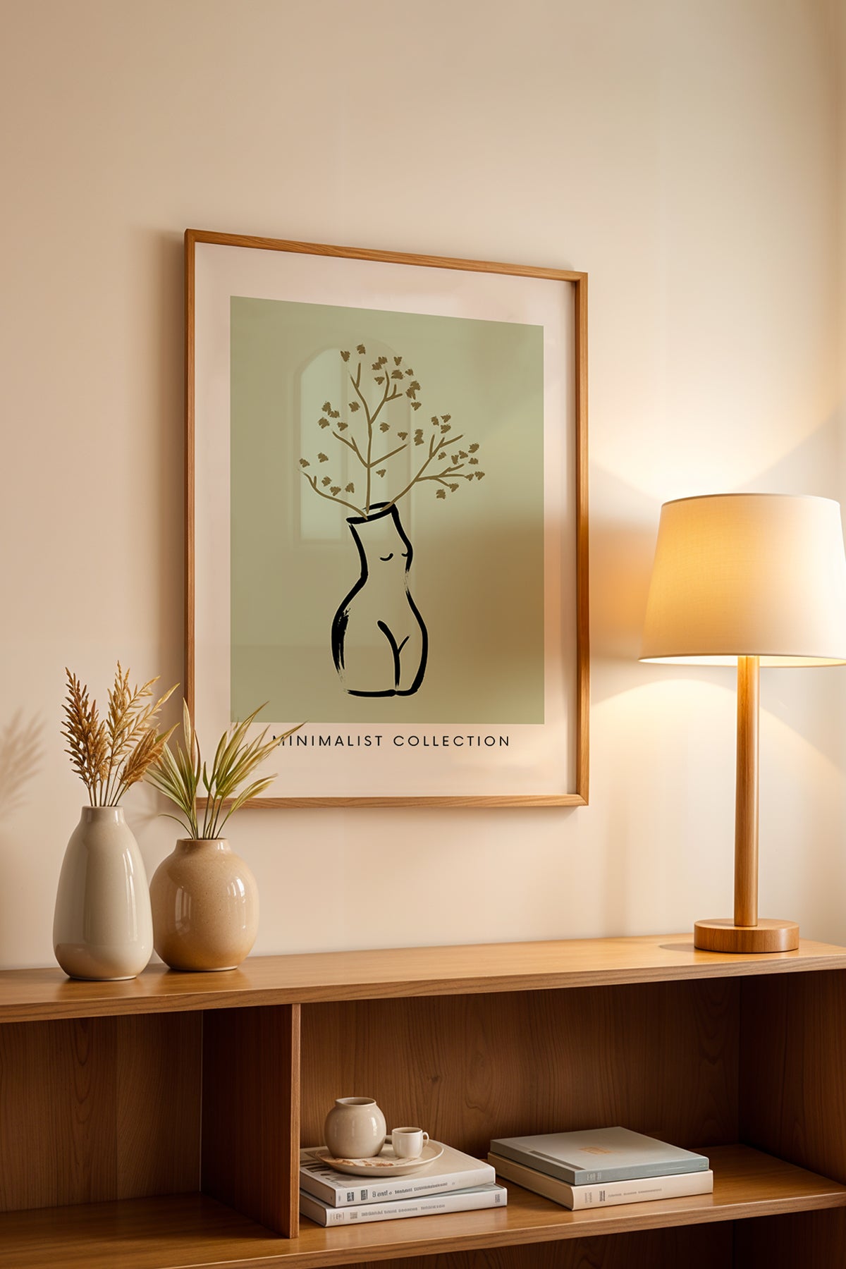 Bohemian Serisi Ahşap Çerçeveli Poster, Tablo No:58