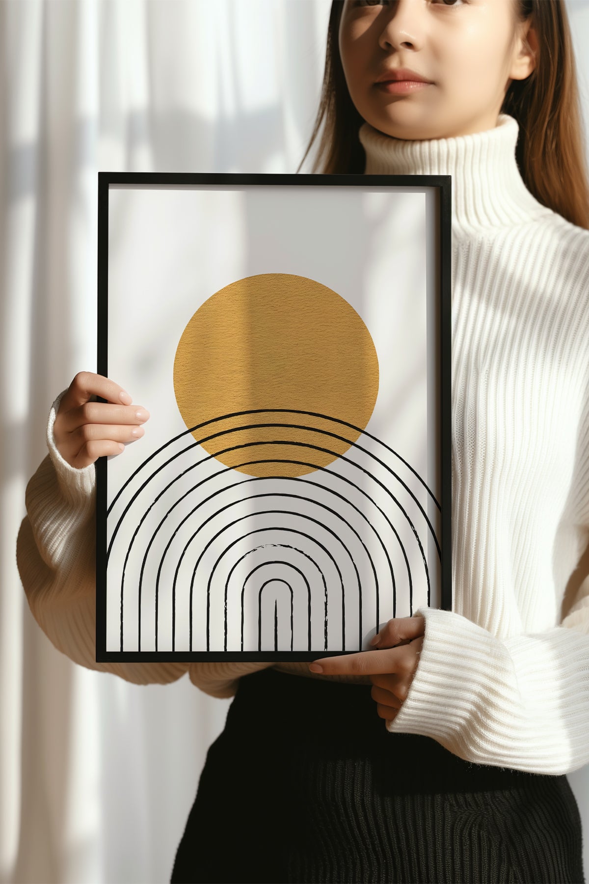 Bohemian Serisi Siyah Çerçeveli Poster, Tablo No:22