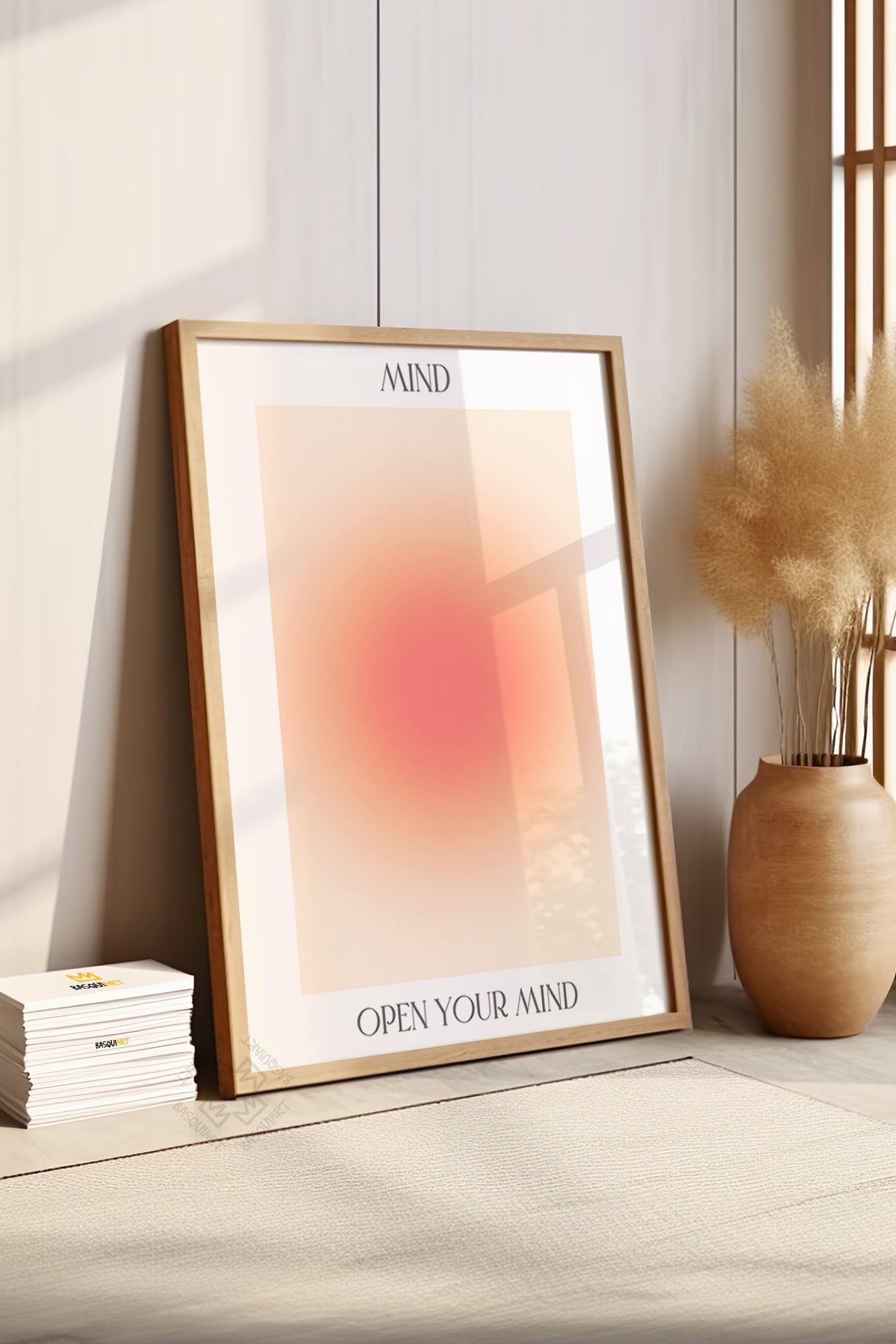 Aura Serisi Ahşap Çerçeveli Poster, Tablo No:143