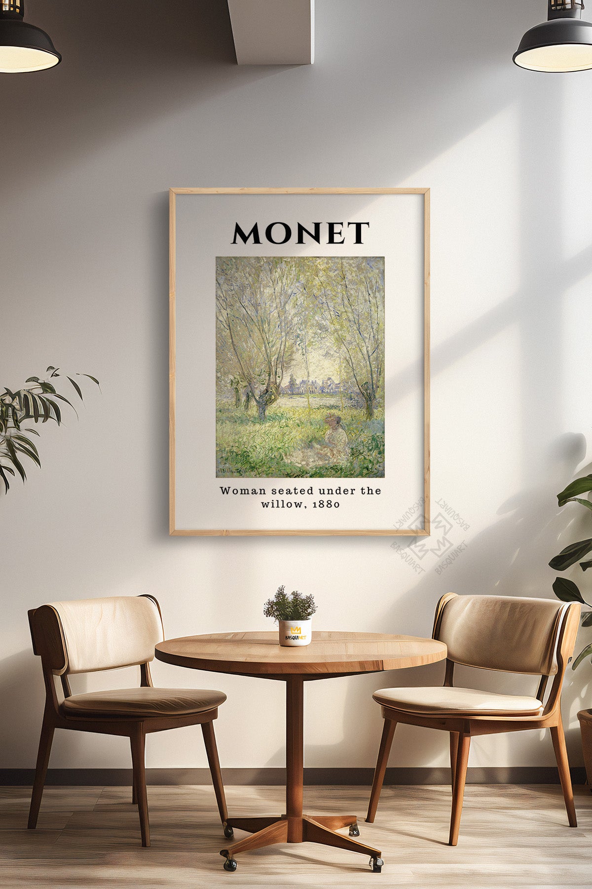Claude Monet Serisi Ahşap Çerçeveli Poster, Tablo Duvar Dekoru No:1