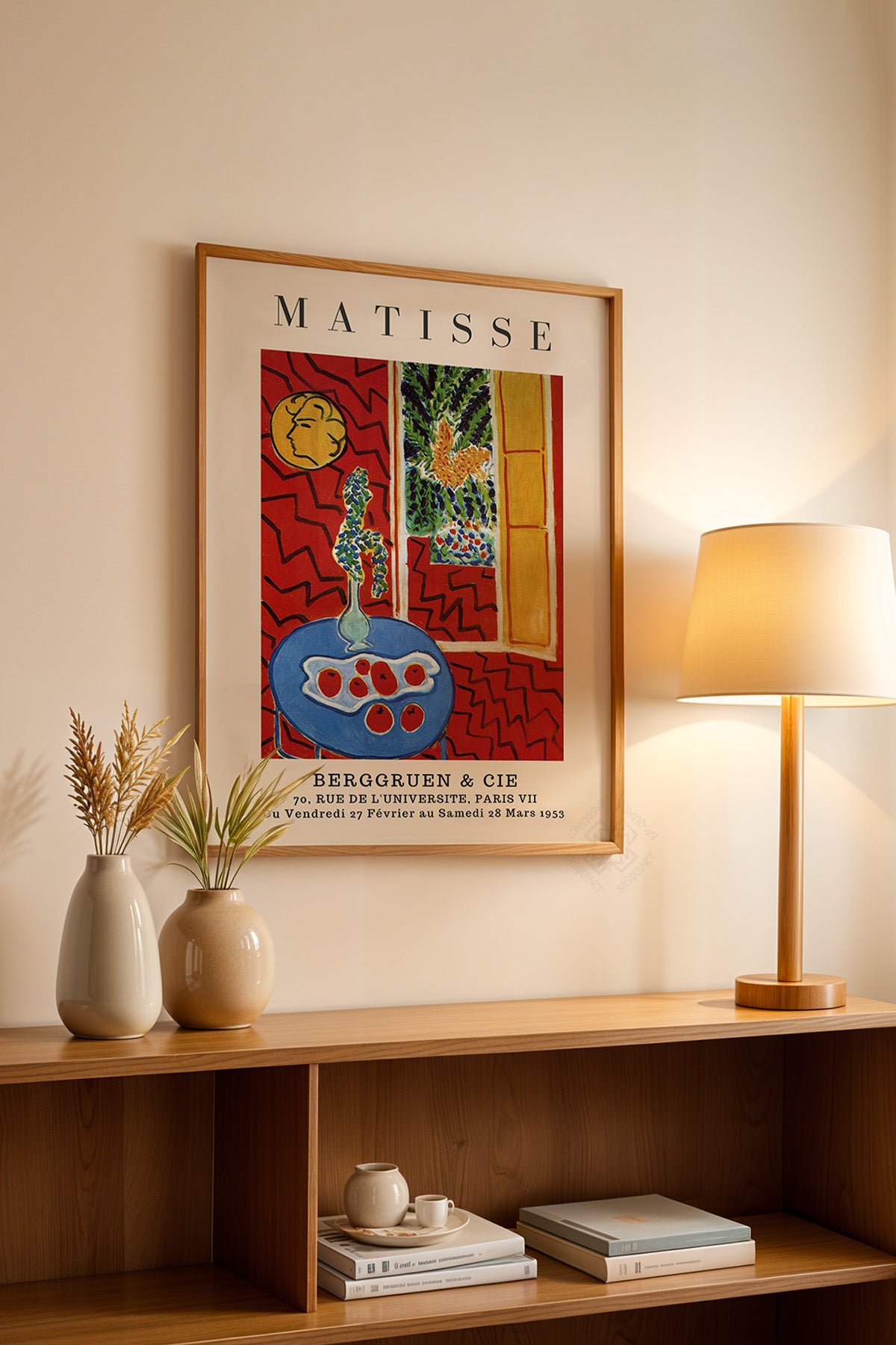Henri Matisse Serisi Ahşap Çerçeveli Poster, Tablo Duvar Dekoru No:10